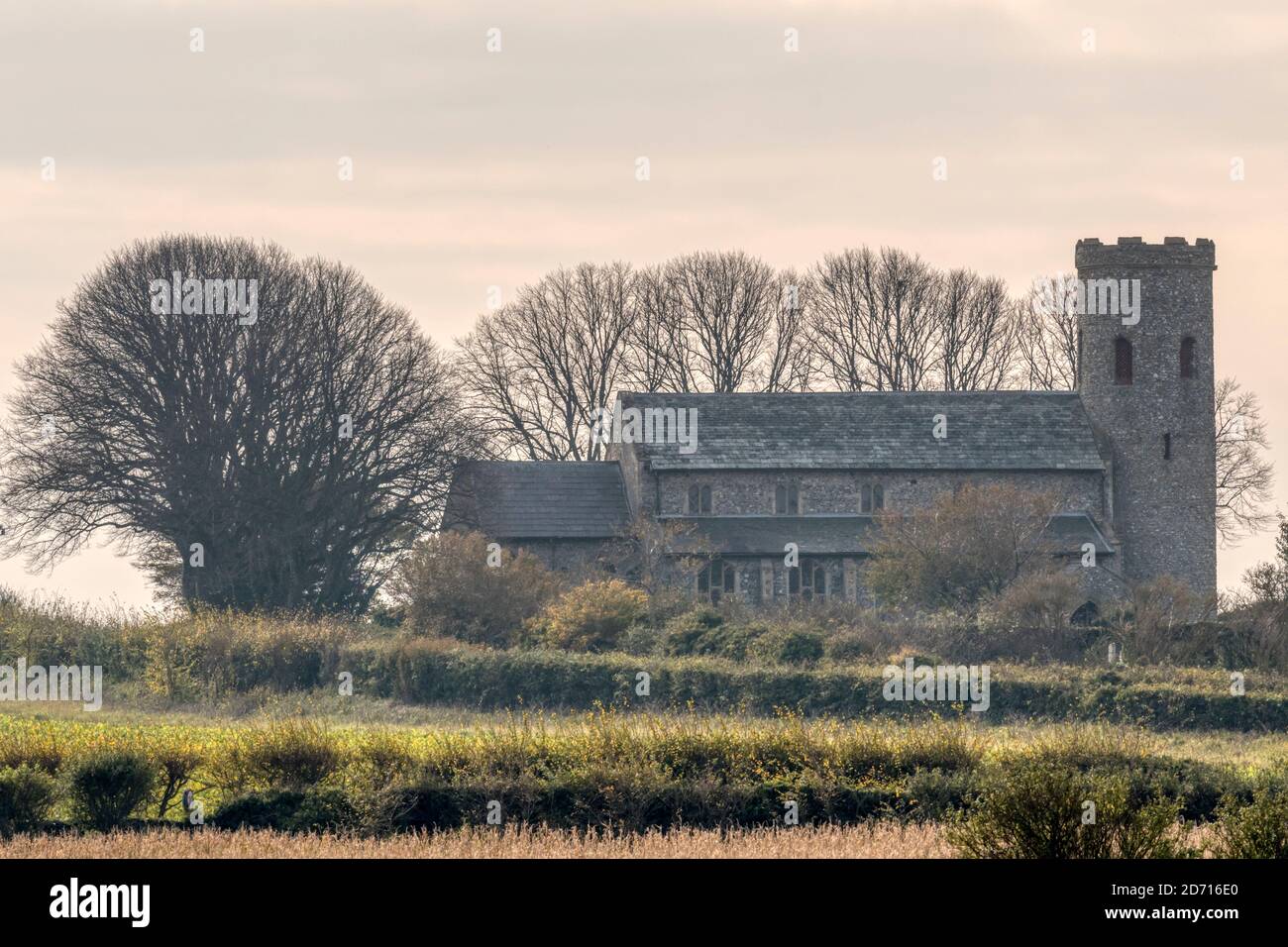 St. Margaret's Church, Burnham Norton im Norden Norfolks. Stockfoto