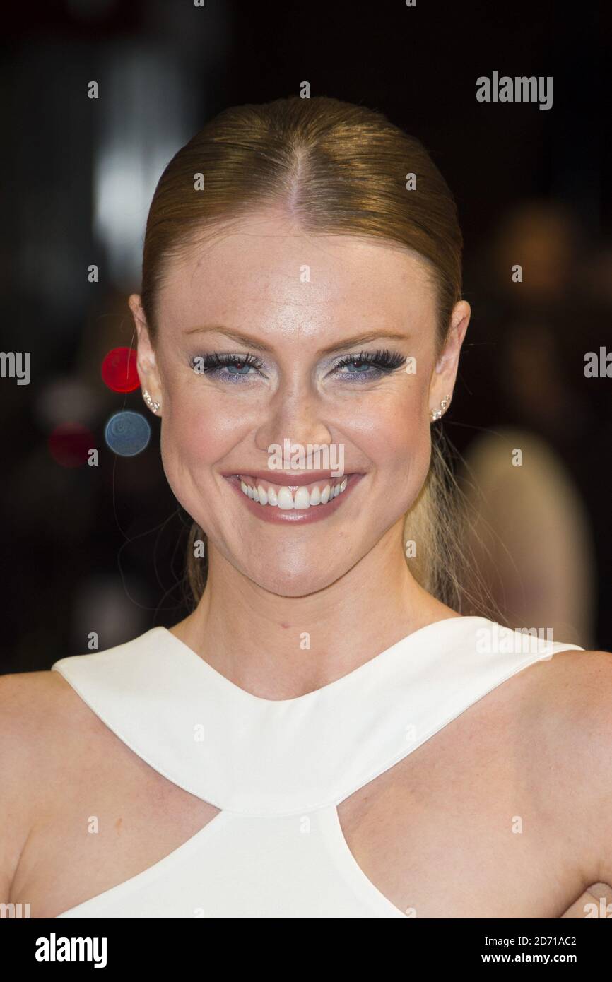 Camilla Kerslake bei der Premiere von "The Rewrite" im Odeon, Kensington, London. Stockfoto