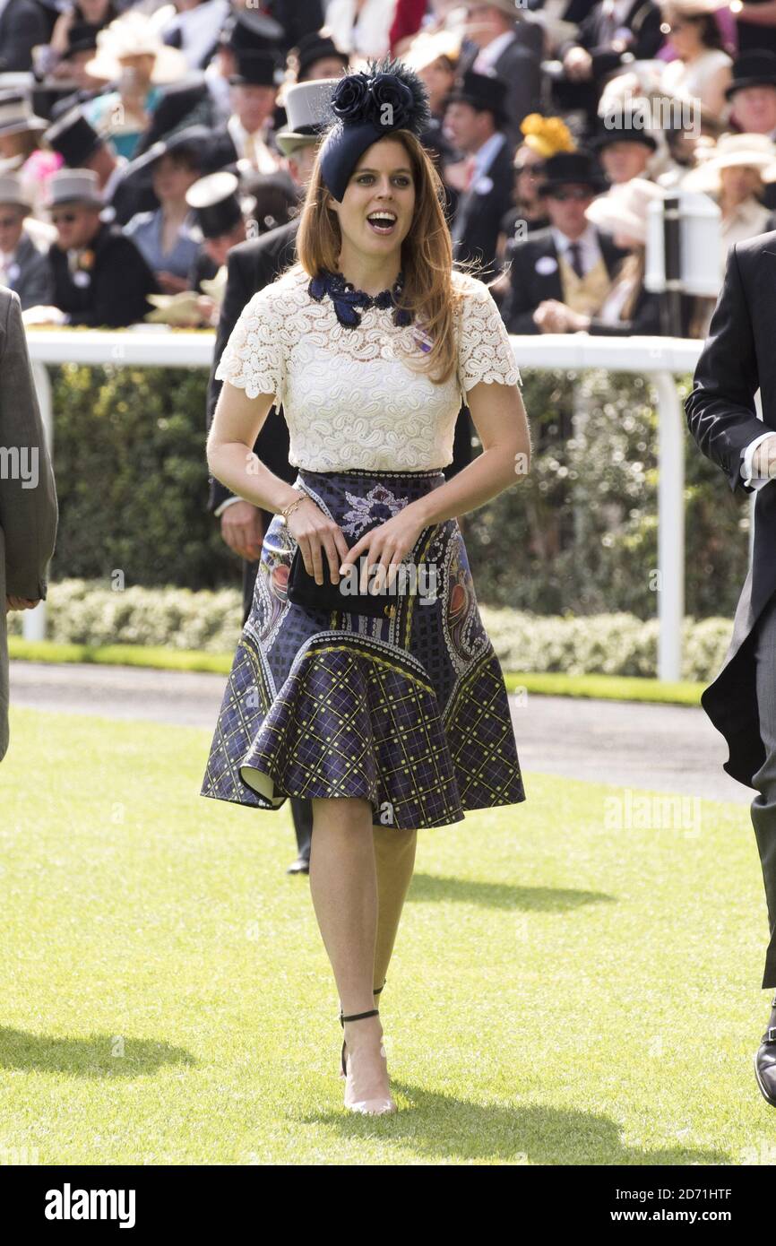 Prinzessin Beatrice von York am vierten Tag des Royal Ascot Meetings 2015 auf der Ascot Racecourse, Berkshire. Stockfoto