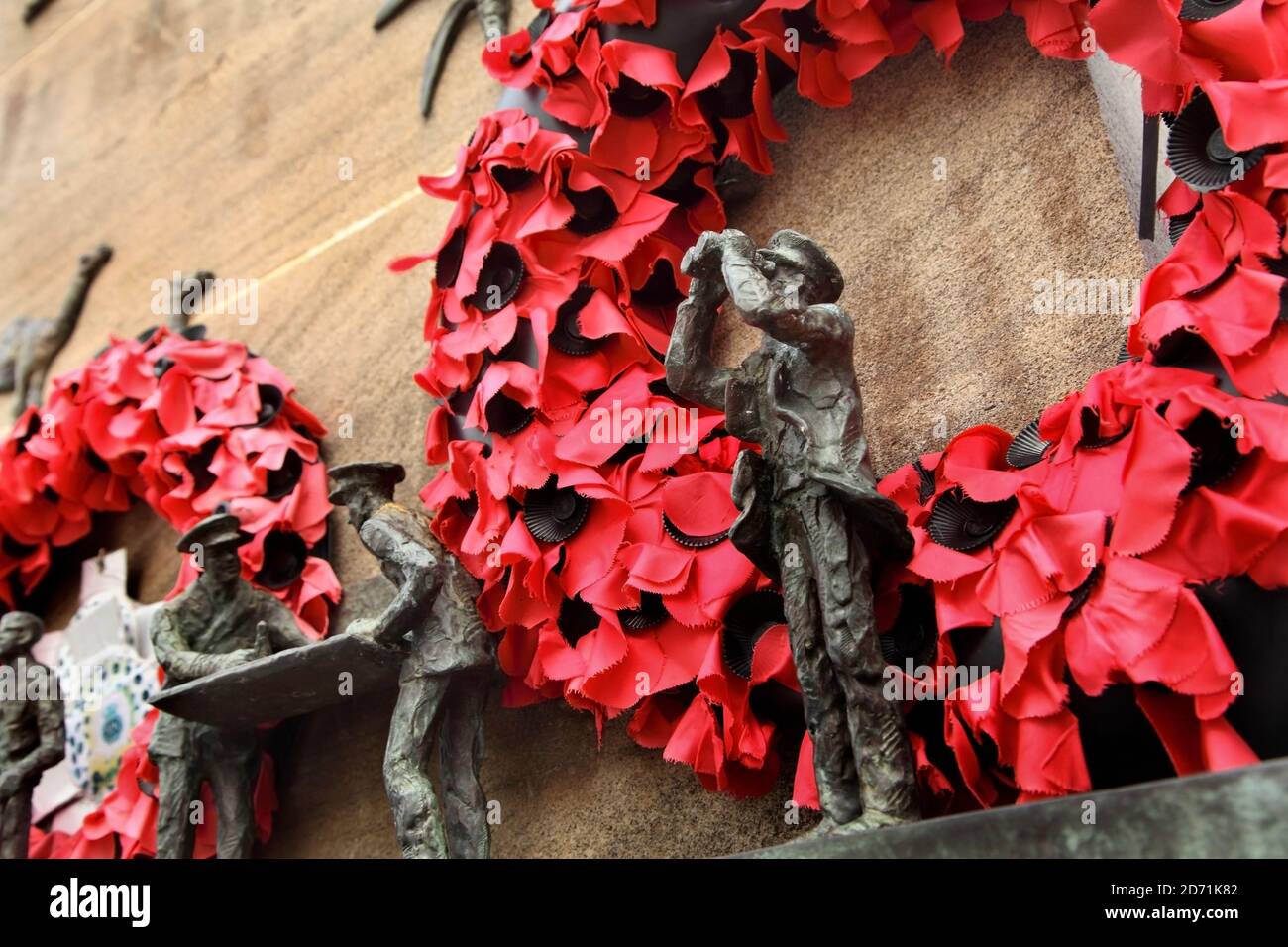Detail des Scottish Merchant Navy Memorial, Leith, Schottland, Stockfoto