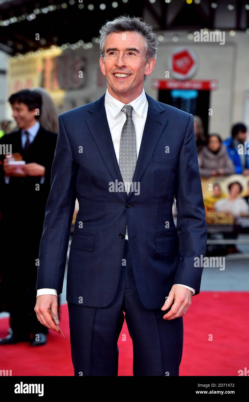 Steve Coogan bei der Weltpremiere von Florence Foster Jenkins, Odeon, Leicester Square, London. Stockfoto