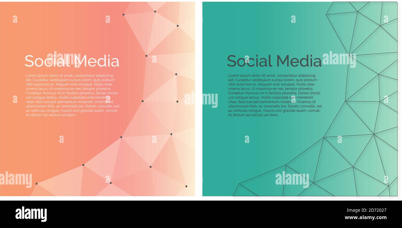 Schicke elegante Vorlage am besten für Social Media und Promotion Stock Vektor