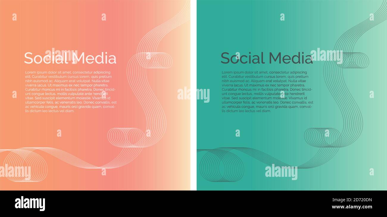 Schicke elegante Vorlage am besten für Social Media und Promotion Stock Vektor
