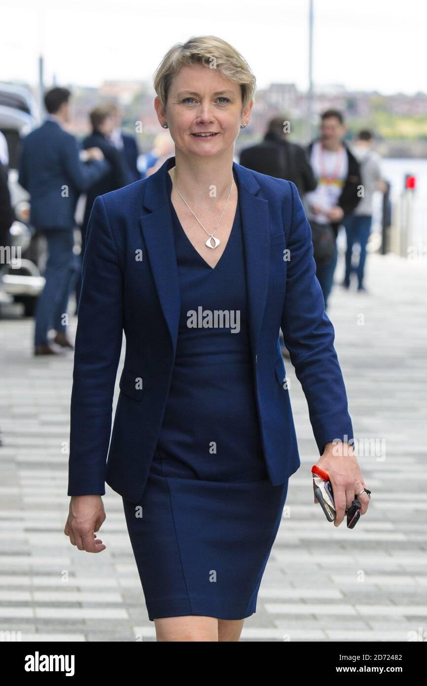 Yvette Cooper MP nimmt am vierten Tag der Labour Party Konferenz in Liverpool Teil. Bilddatum: Mittwoch, 28. September 2016. Bildnachweis sollte lauten: Matt Crossick/ EMPICS Entertainment. Stockfoto