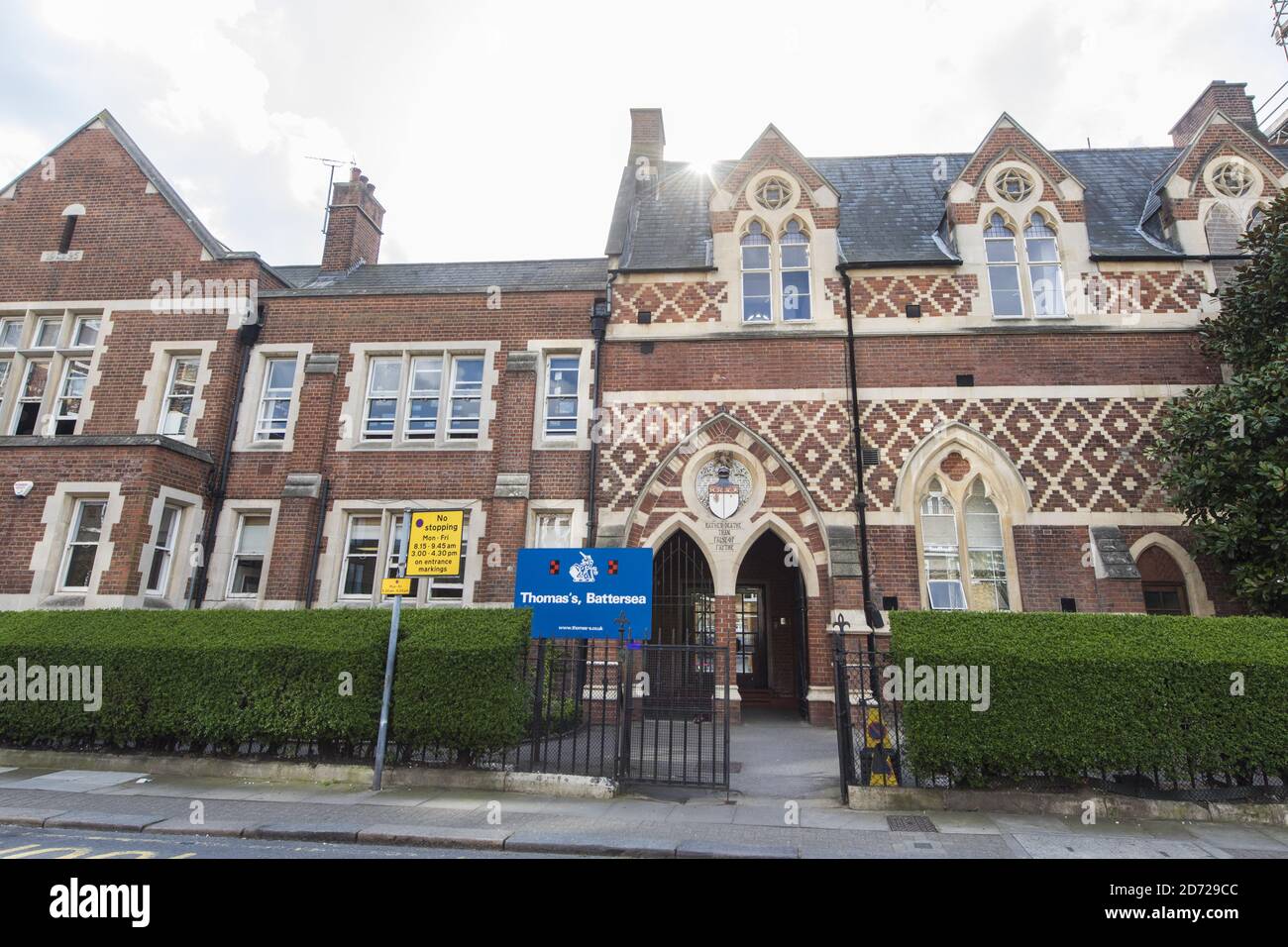 Gesamtansicht der St. Thomas Schule in Battersea, London. Der Herzog und die Herzogin von Cambridge werden ihren Sohn George ab September dieses Jahres in die Schule schicken. Bilddatum: Dienstag, 28. März 2017. Bildnachweis sollte lauten: Matt Crossick/ EMPICS Entertainment. Stockfoto