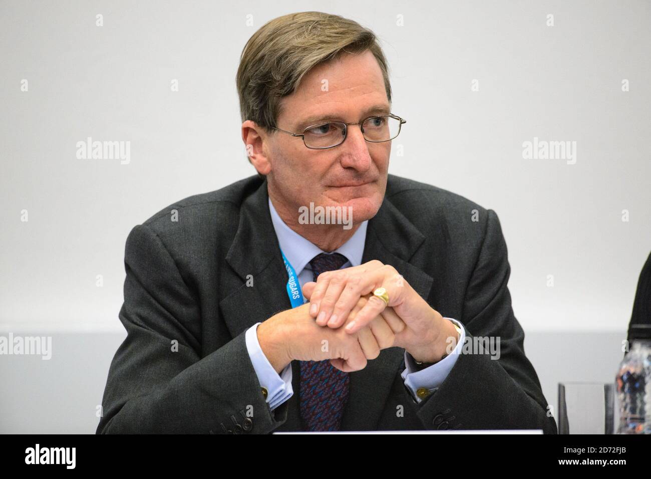 Dominic Grieve im Bild bei einem Randevent, How to handle Brexit, das vom Zentrum für europäische Reform auf der Konferenz der Konservativen Partei im Manchester Central Convention Complex in Manchester abgehalten wurde. Bilddatum: 2. Oktober 2017. Bildnachweis sollte lauten: Matt Crossick/ EMPICS Entertainment. Stockfoto