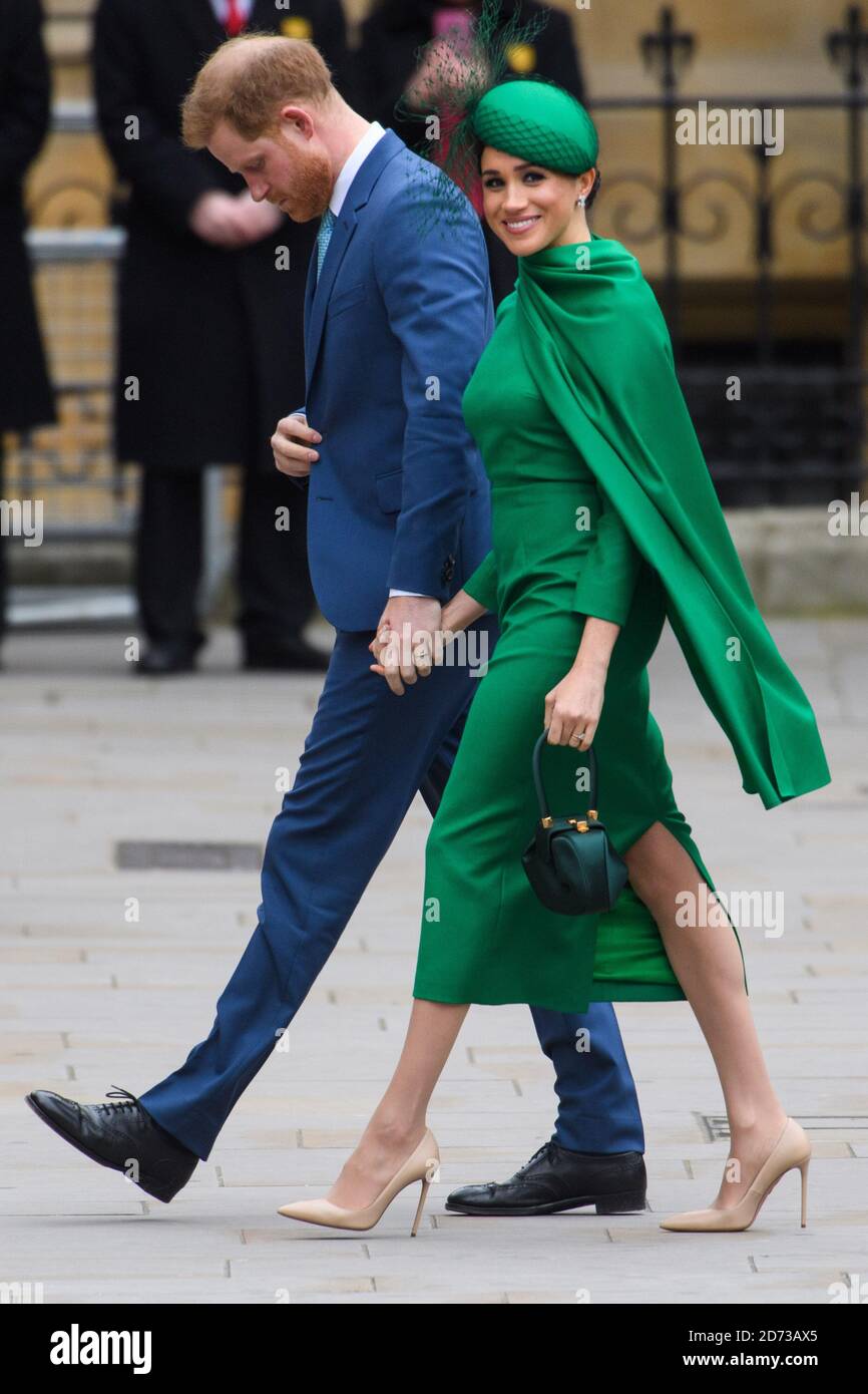 Die Herzogin von Sussex am Commonwealth Day beim Commonwealth Service in Westminster Abbey, London. Der Dienst ist der Herzog und die Herzogin von Sussex letzten offiziellen Engagement, bevor sie das königliche Leben zu beenden. Bilddatum: Montag, 9. März 2020. Bildnachweis sollte lauten: Matt Crossick/Empics Stockfoto