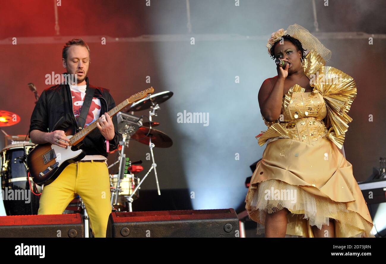 Basement Jaxx beim Wireless Festival 2009 im Hyde Park, London. Stockfoto