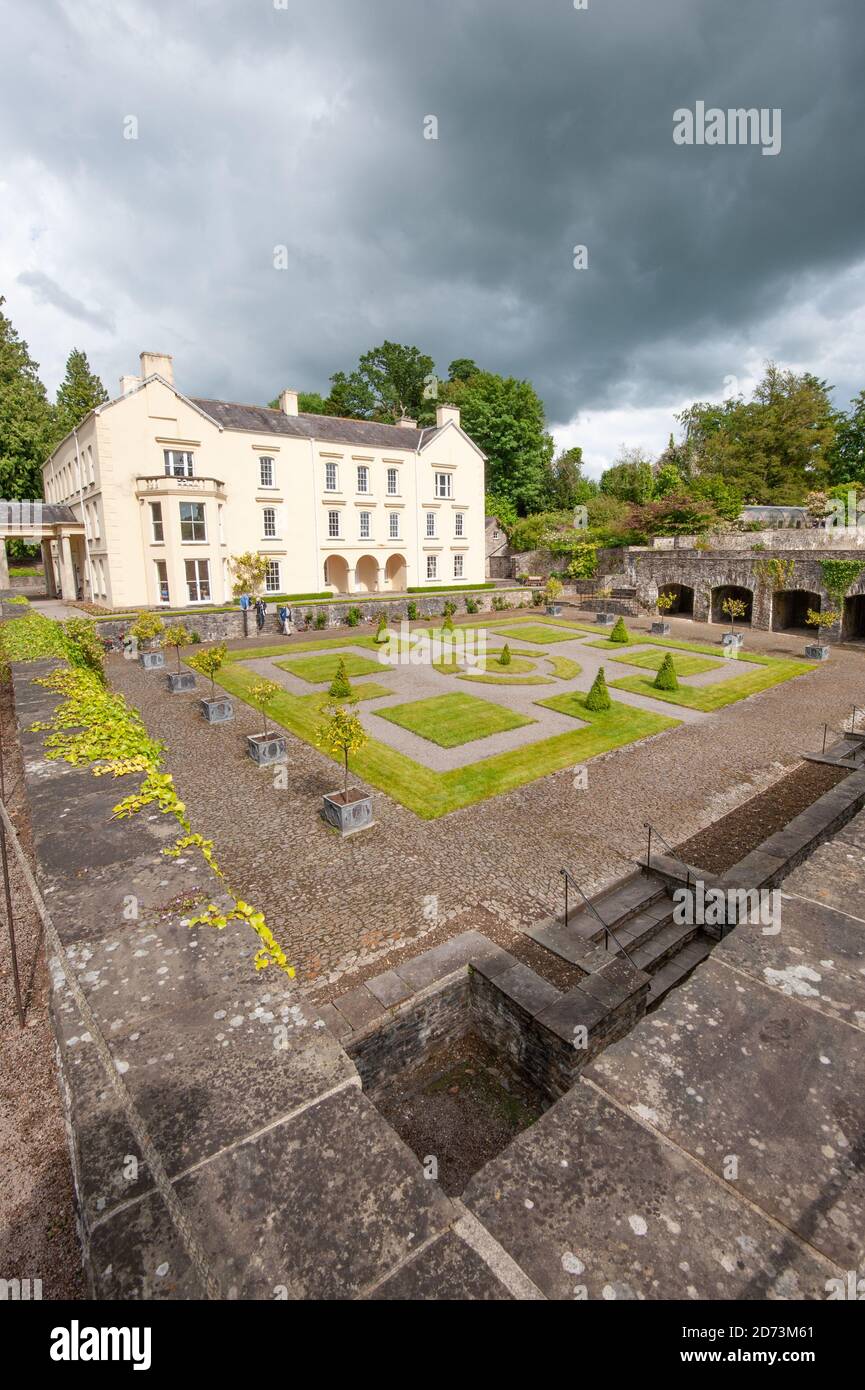 Aberglasney Gardens, Carnarthenshire, Wales. Stockfoto