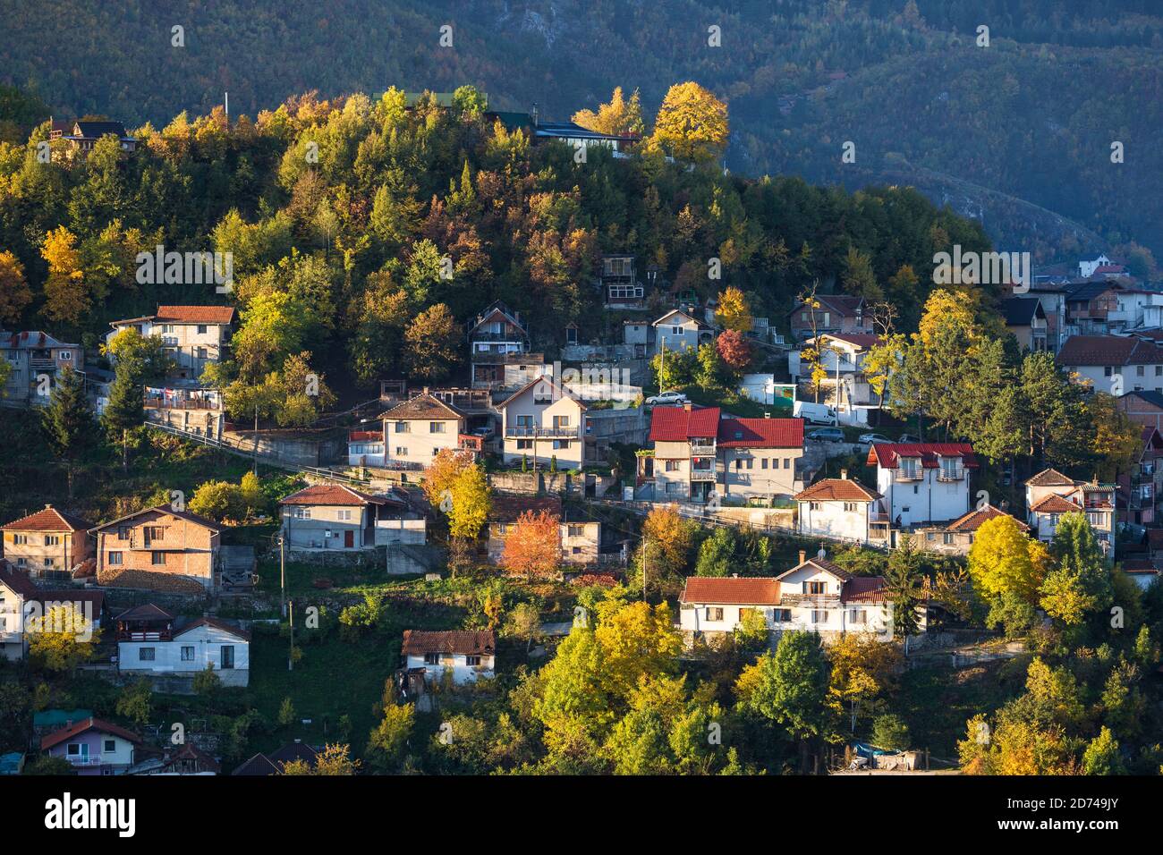 Bosnien und Herzegowina, Sarajevo, Blick auf Sarajevo Stockfoto