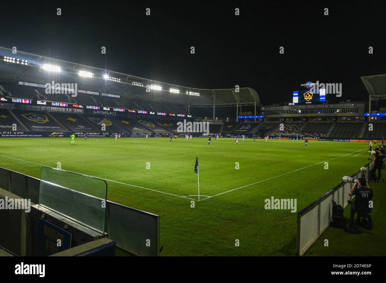Carson, Usa. Oktober 2020. Allgemeine Gesamtansicht der würde Health Sports Park ohne Fans während eines MLS Fußballspiel, Sonntag, 18. Oktober 2020, in Carson, Kalifornien. Die Los Angeles Galaxy besiegte Vancouver Whitecaps 1-0. (Foto von IOS/Espa-Images) Quelle: European Sports Photo Agency/Alamy Live News Stockfoto