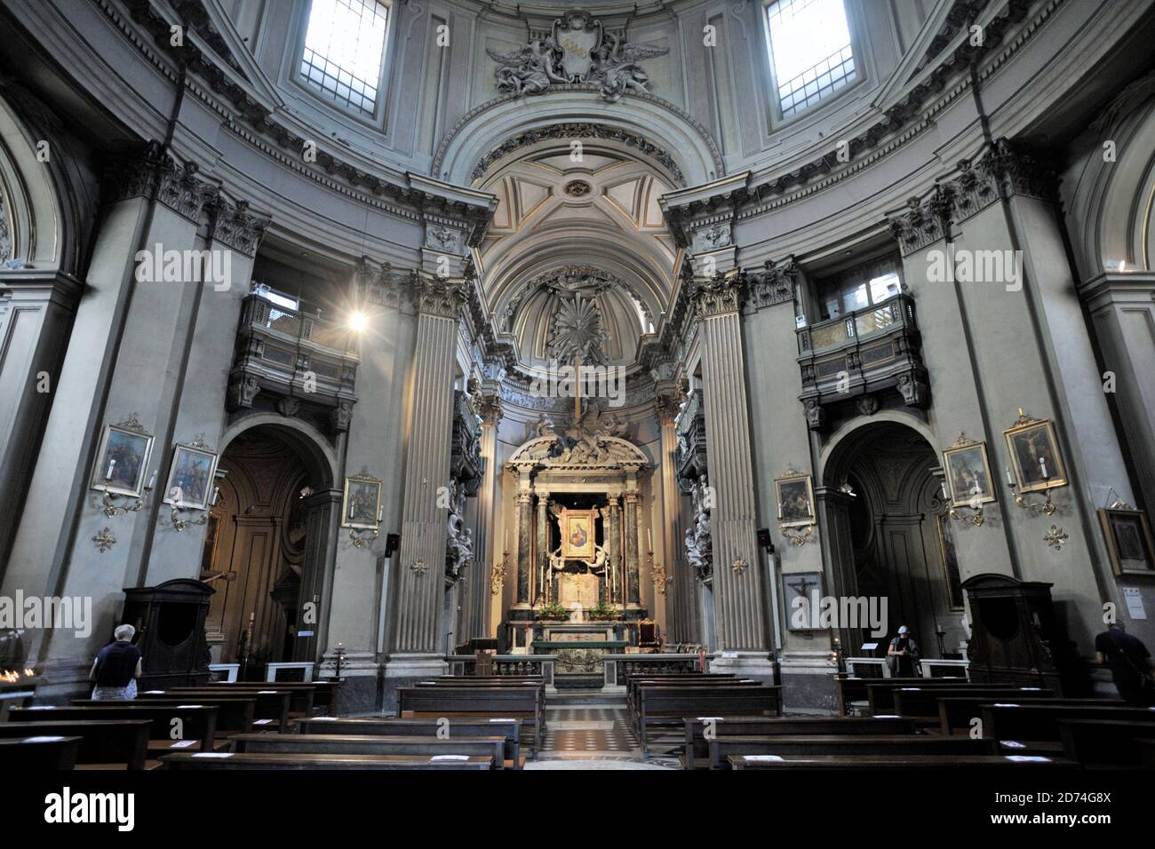 Italien, Rom, Kirche Santa Maria dei Miracoli Stockfoto