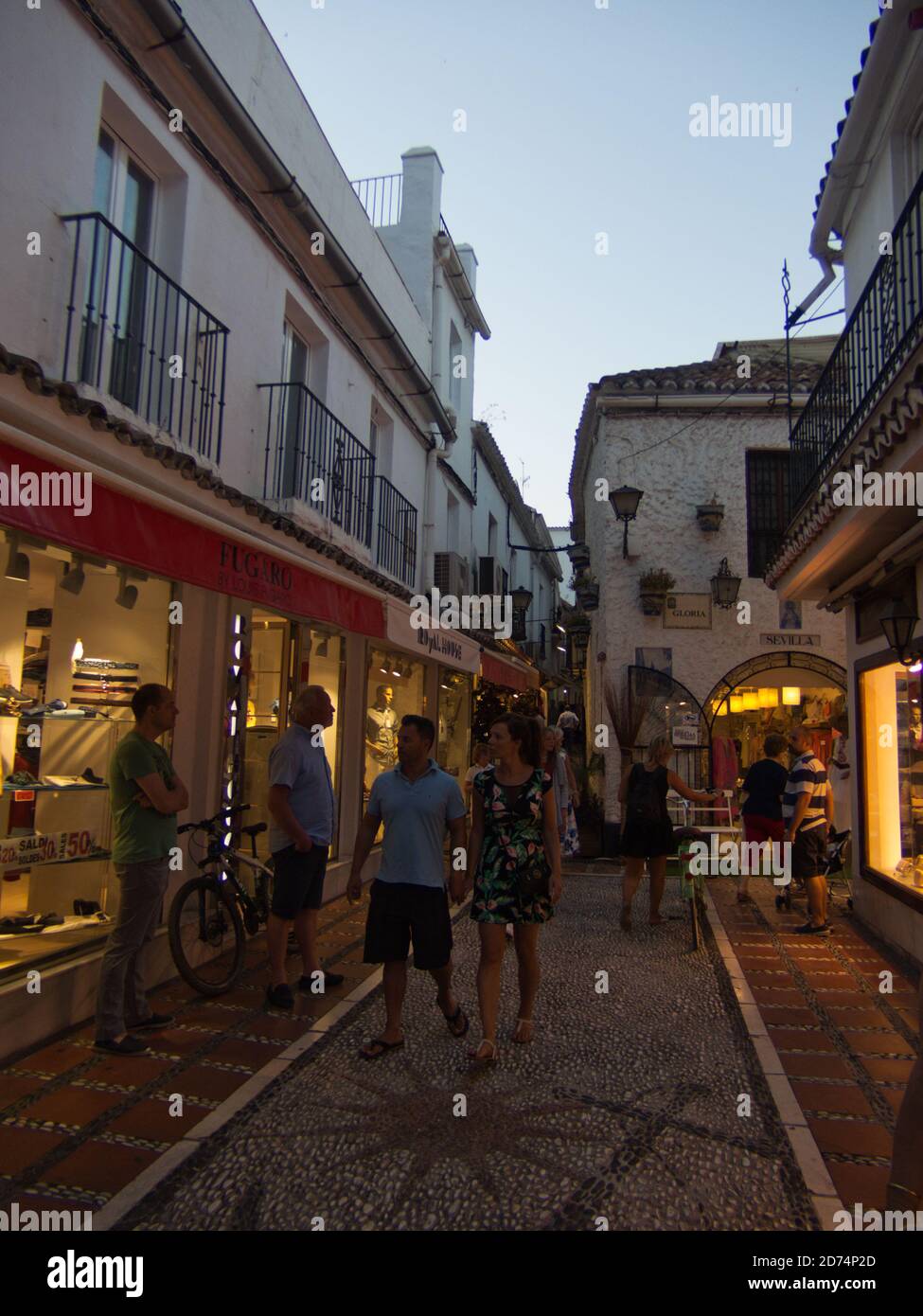 Marbella Altstadt, Málaga, Andalusien, Spanien. Stockfoto