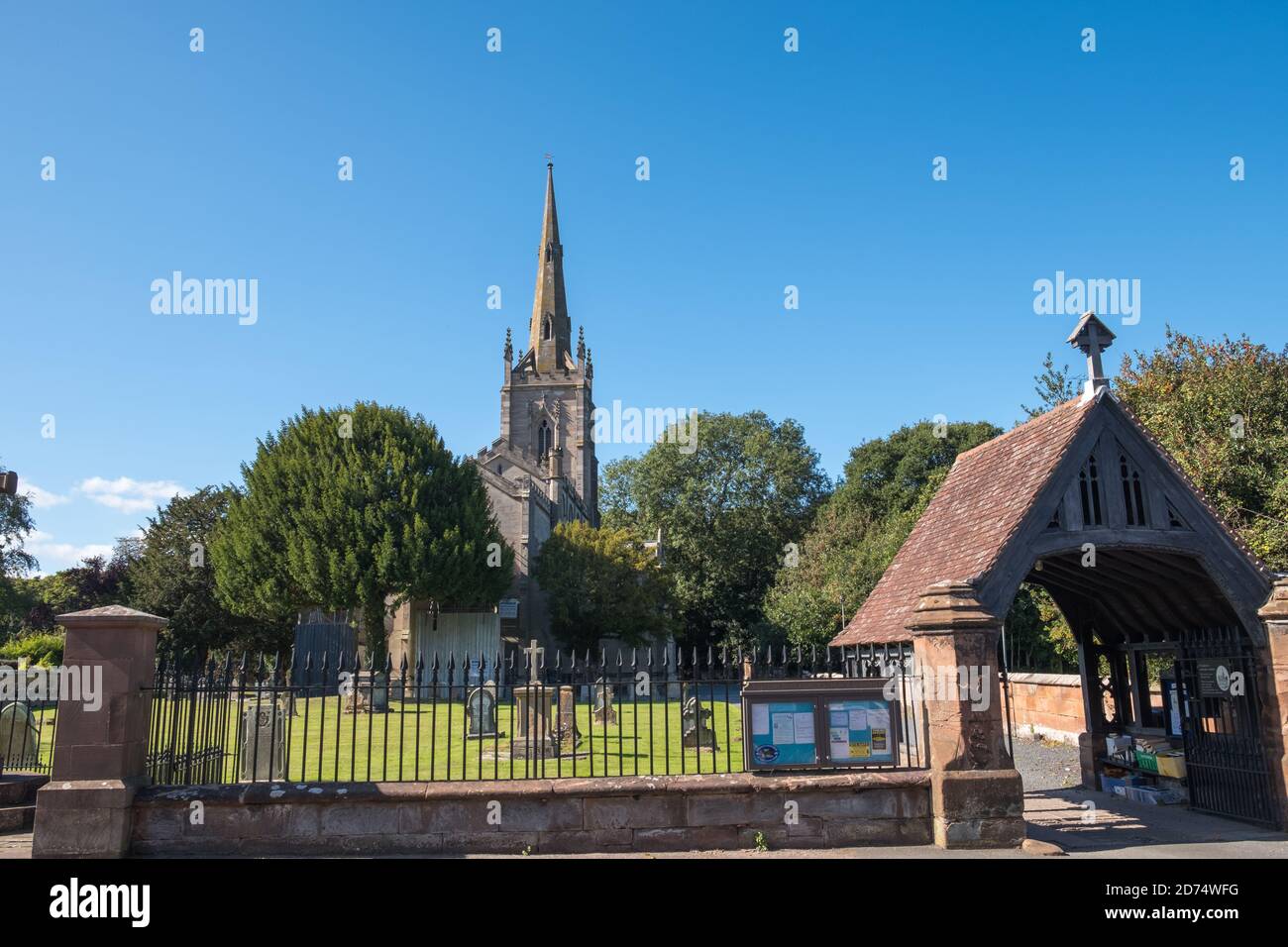 St Andrews Church of England Church in Ombersley, in der Nähe von Droitwich, Worcestershire, Großbritannien Stockfoto