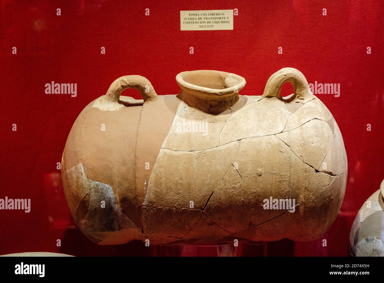 celtiberian Barrel, Museo Comarcal de Molina de Aragón, Guadalajara, Spanien Stockfoto