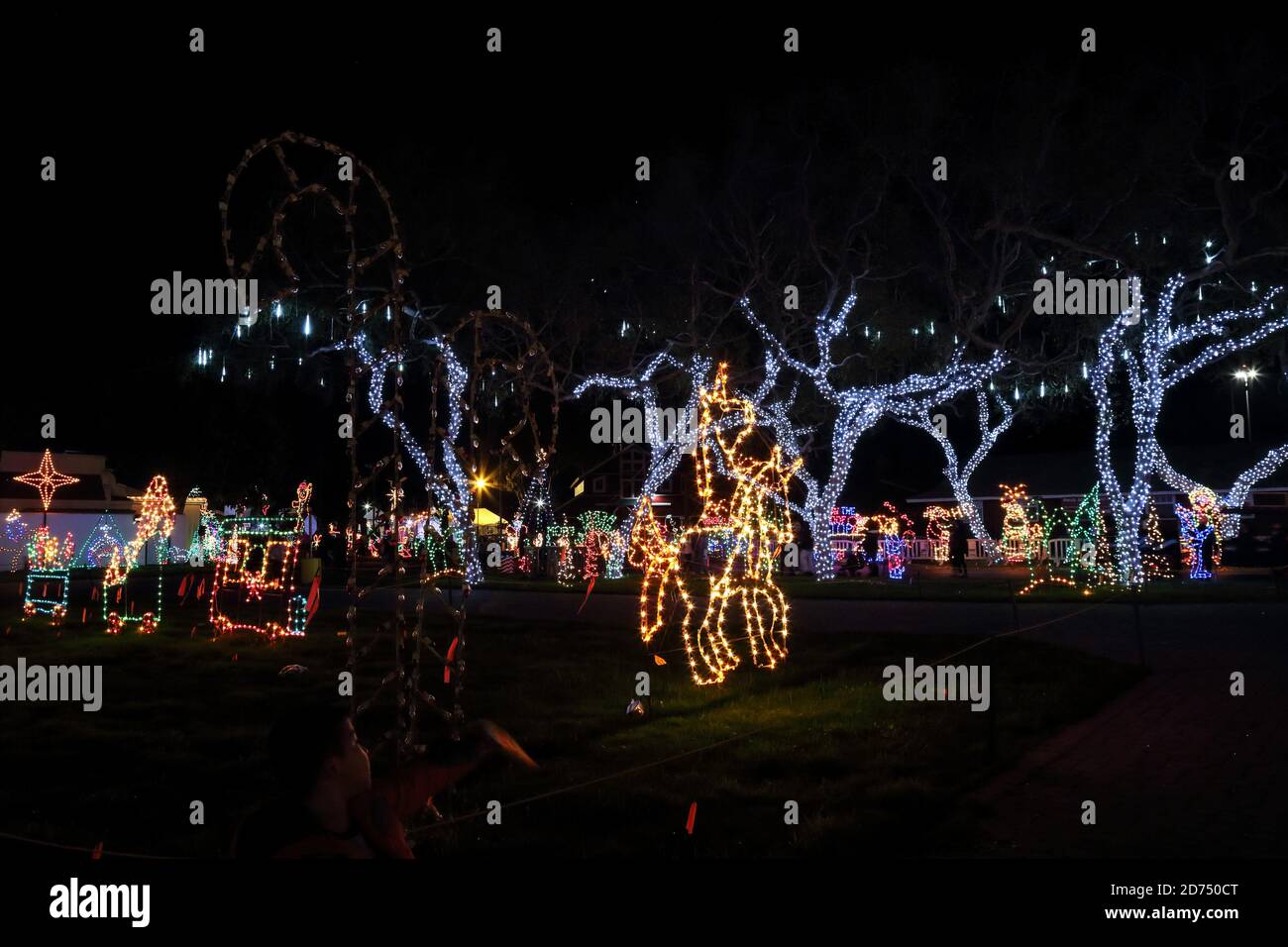 Outdoor Dekoration für die Weihnachtszeit Stockfoto