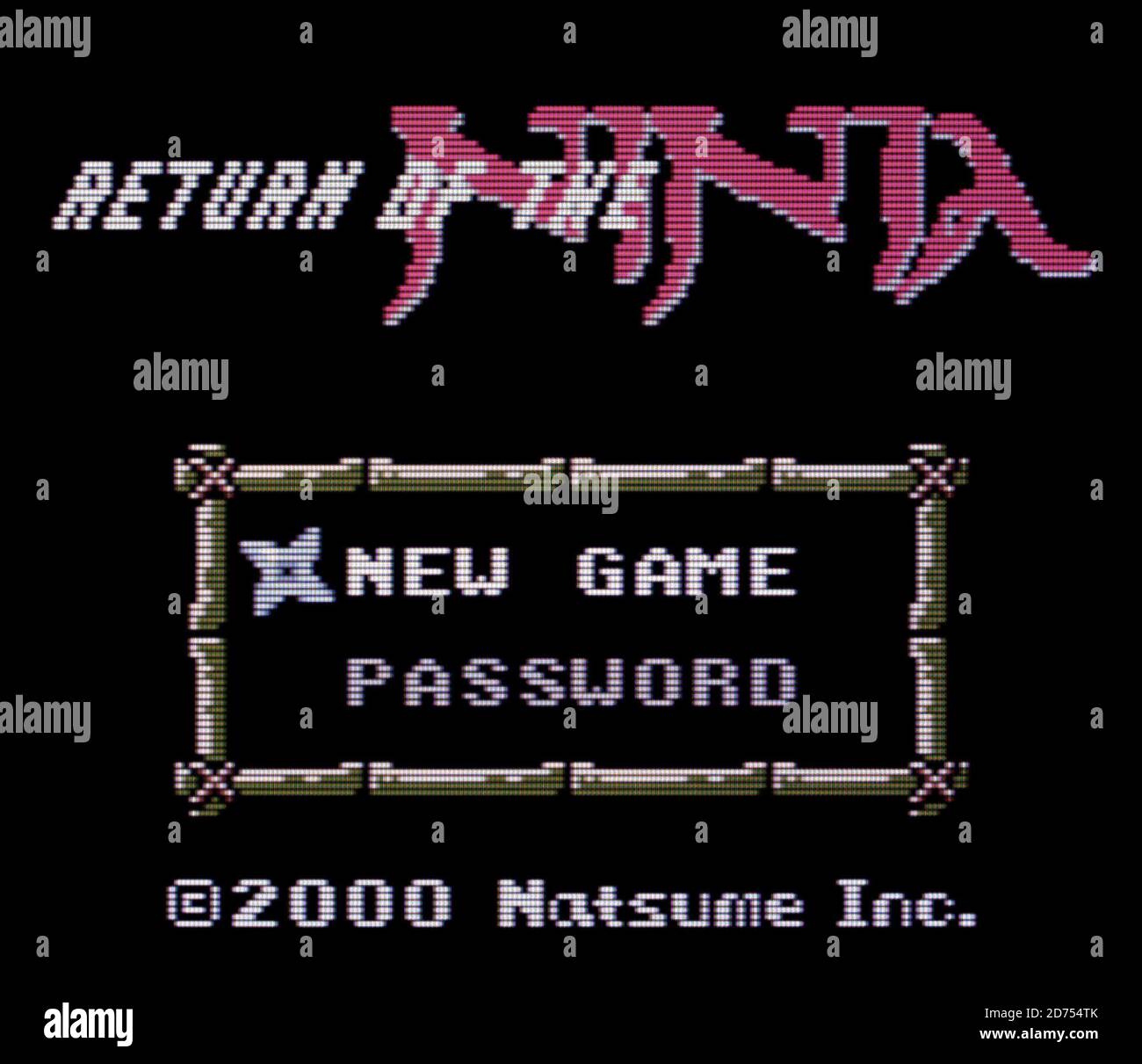 Return of the Ninja - Nintendo Game Boy Color Videogame - nur für redaktionelle Zwecke Stockfoto