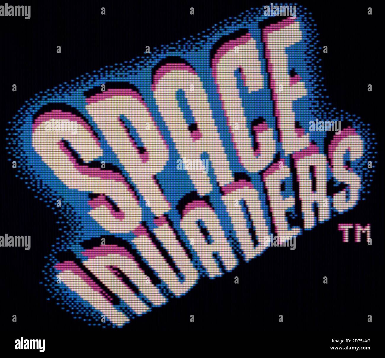 Space Invaders - Nintendo Game Boy Color Videogame - Editorial Nur verwenden Stockfoto