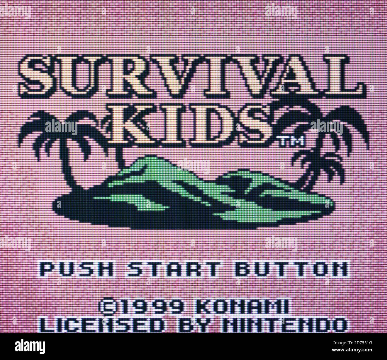 Survival Kids - Nintendo Game Boy Color Videogame - Editorial Nur verwenden Stockfoto