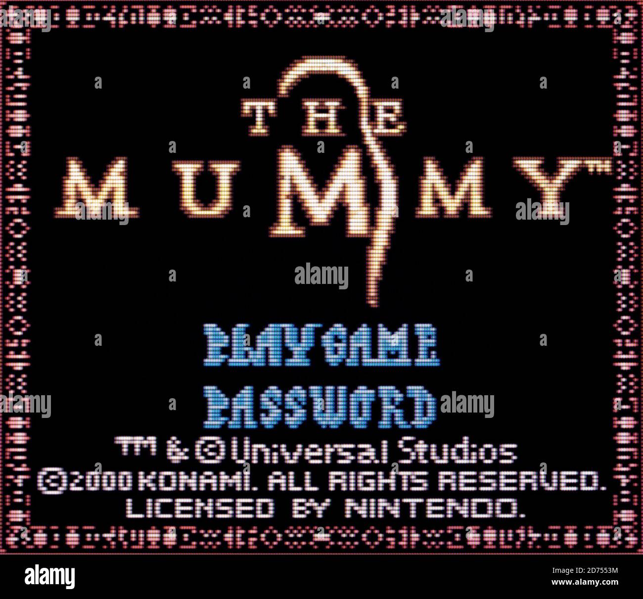 The Mummy - Nintendo Game Boy Color Videogame - Editorial Nur verwenden Stockfoto