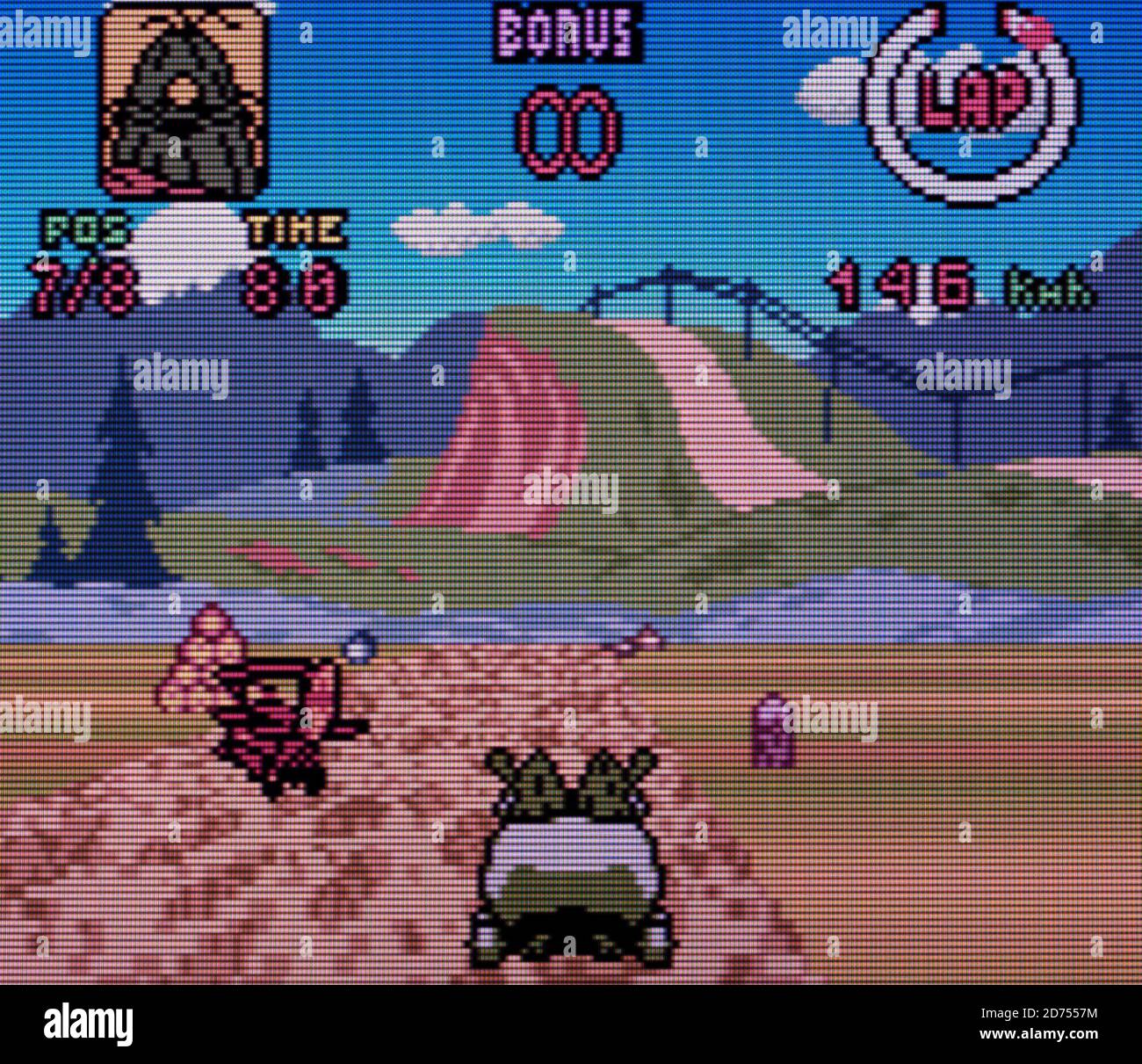 Wacky Racers - Nintendo Game Boy Color Videogame - Editorial Nur verwenden Stockfoto