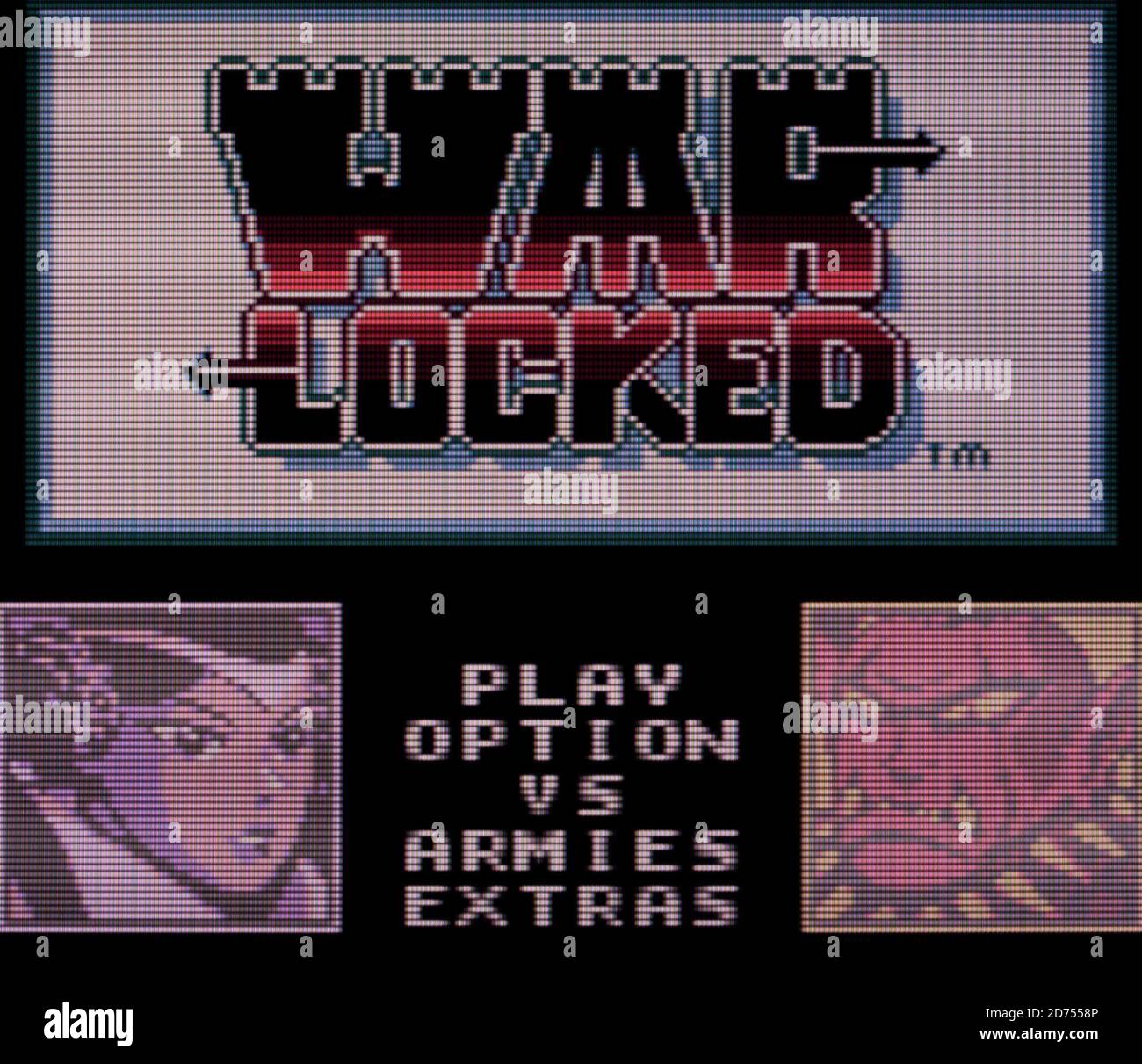 War Locked - Nintendo Game Boy Color Videogame - Editorial Nur verwenden Stockfoto