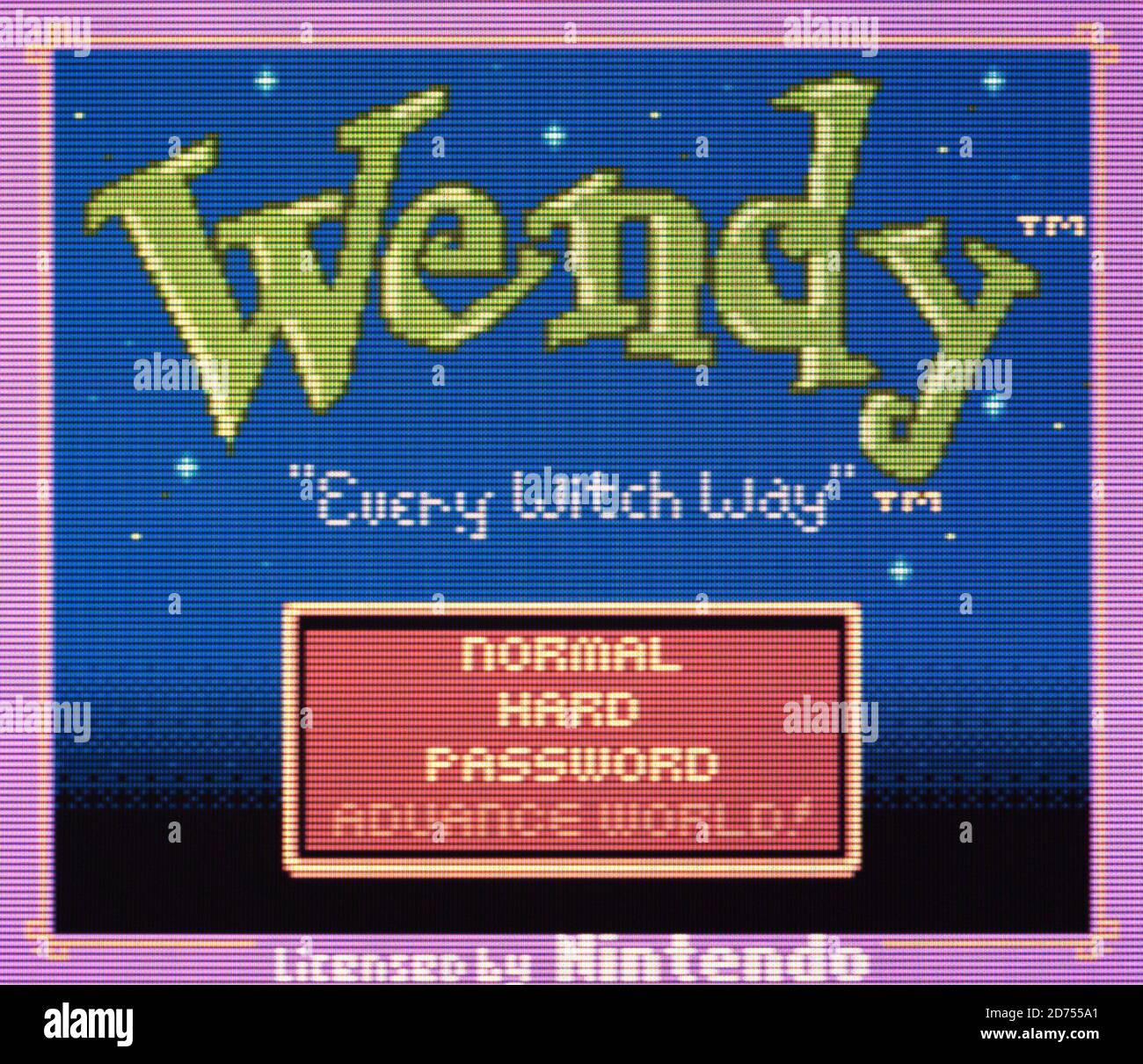 Wendy - Nintendo Game Boy Color Videogame - redaktionelle Verwendung Nur Stockfoto
