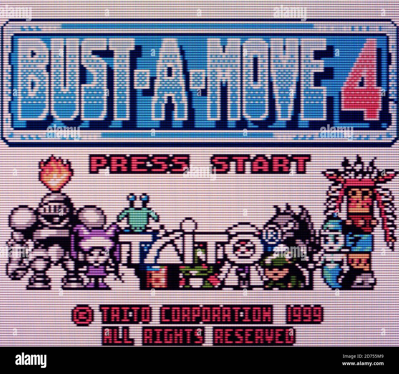 Bust-A-move 4 - Nintendo Game Boy Color Videogame - Editorial Nur verwenden Stockfoto