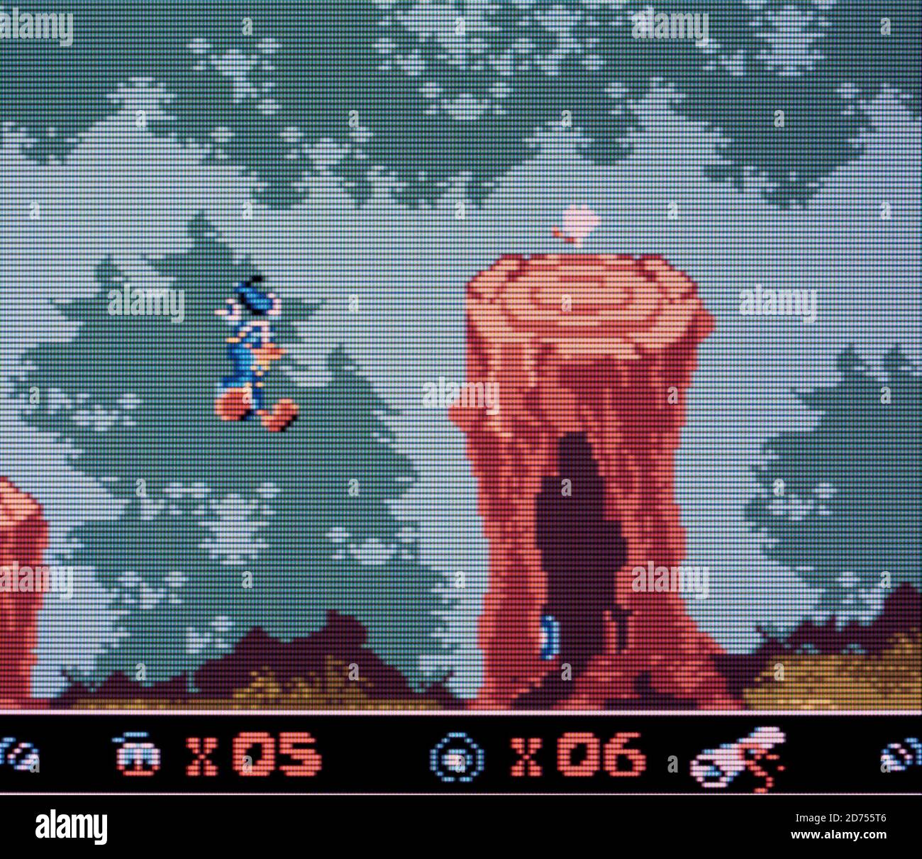 Donald Duck - Nintendo Game Boy Color Videogame - Editorial Nur verwenden Stockfoto