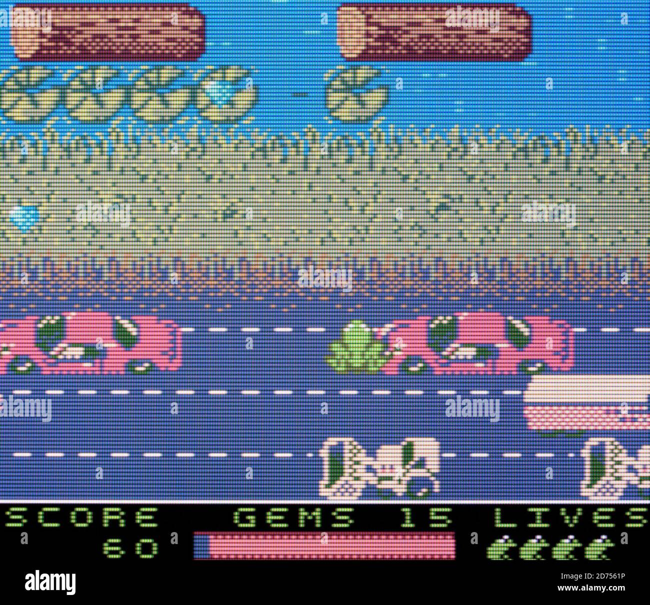 Frogger 2 - Nintendo Game Boy Color Videogame - Editorial Nur verwenden Stockfoto