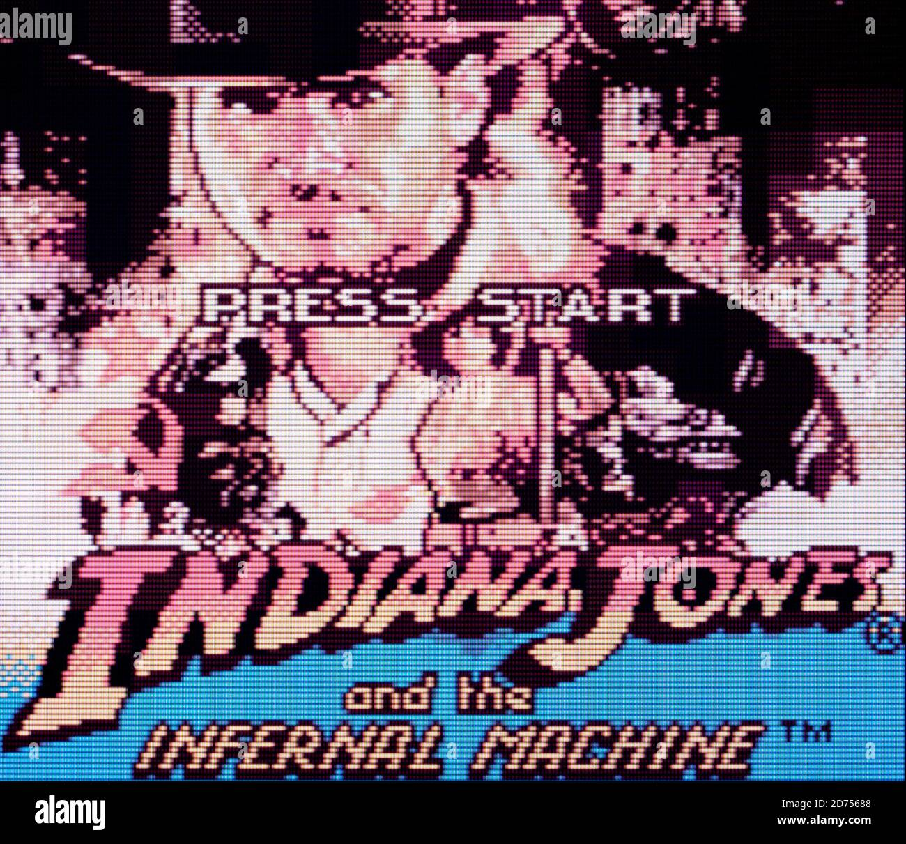 Indiana Jones und die Infernal Machine - Nintendo Game Boy Farbvideogame – nur für redaktionelle Zwecke Stockfoto