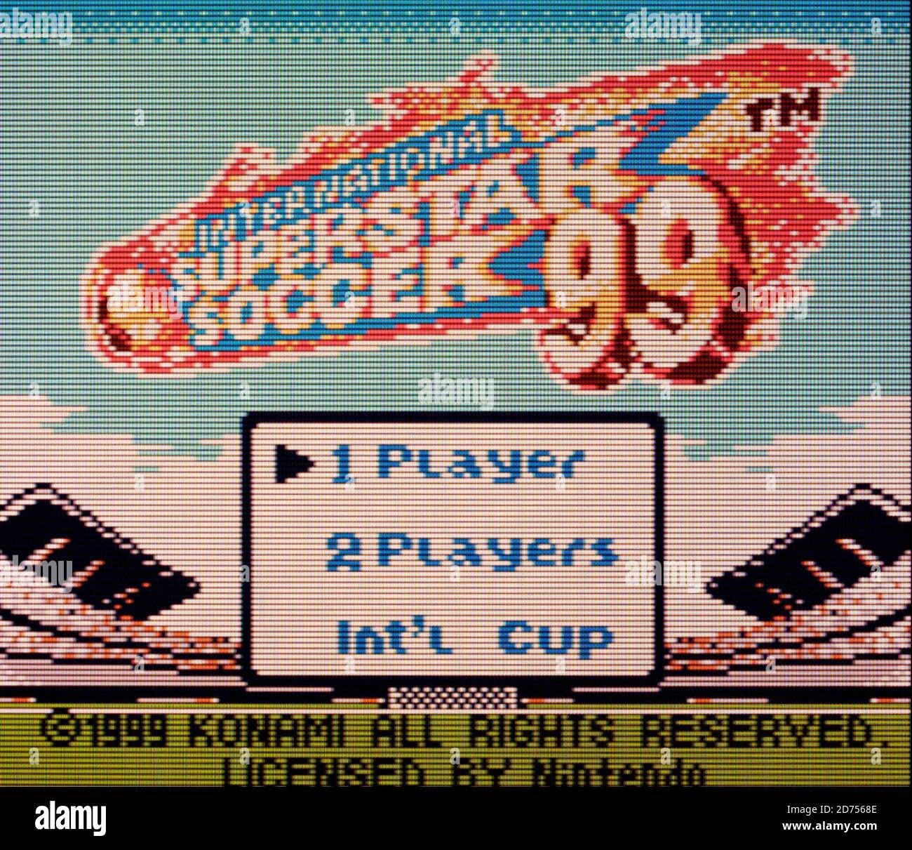International Superstar Soccer 99 - Nintendo Game Boy Color Videogame - nur für redaktionelle Zwecke Stockfoto