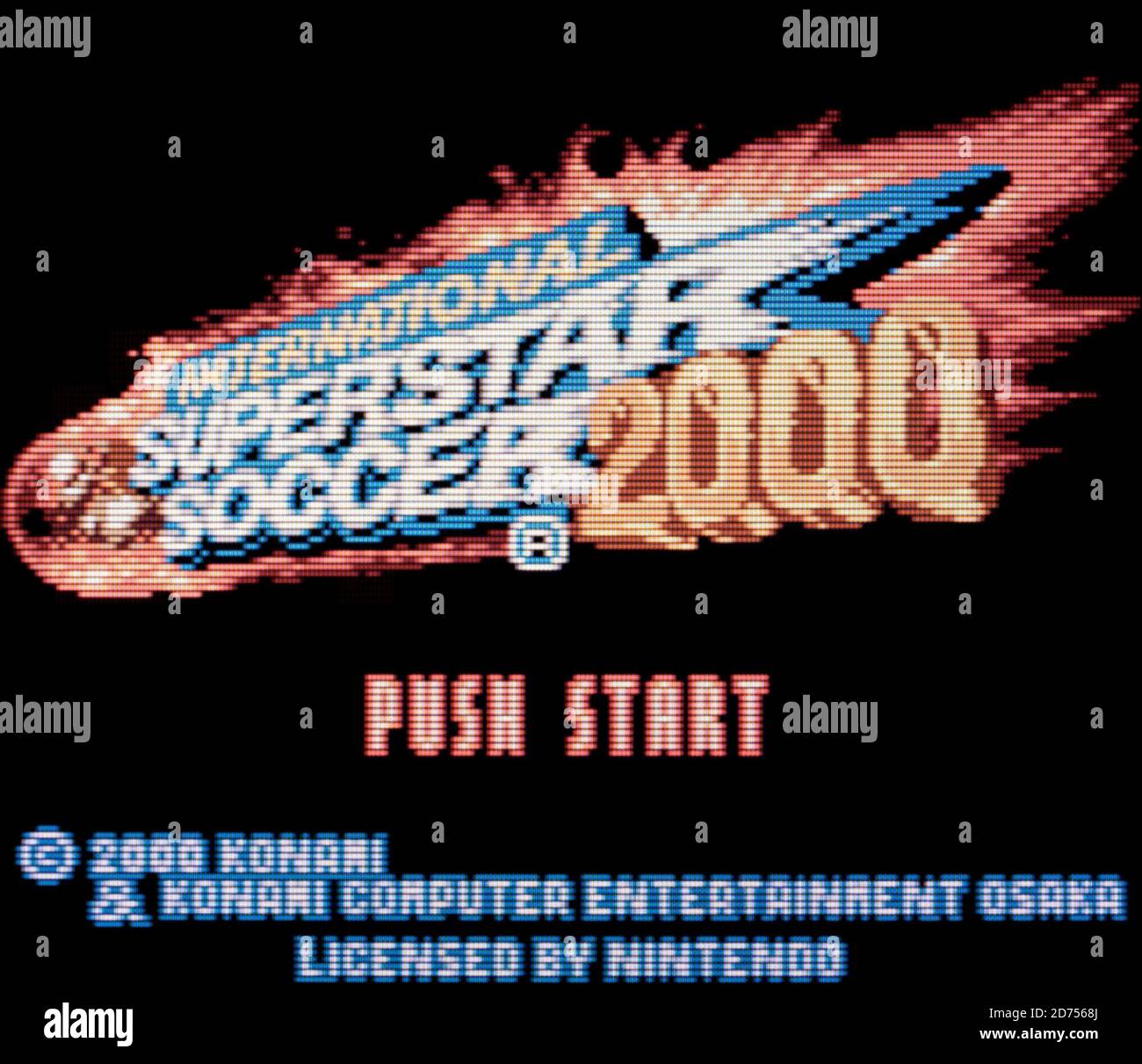 International Superstar Soccer 2000 - Nintendo Game Boy Color Videogame - nur für redaktionelle Zwecke Stockfoto