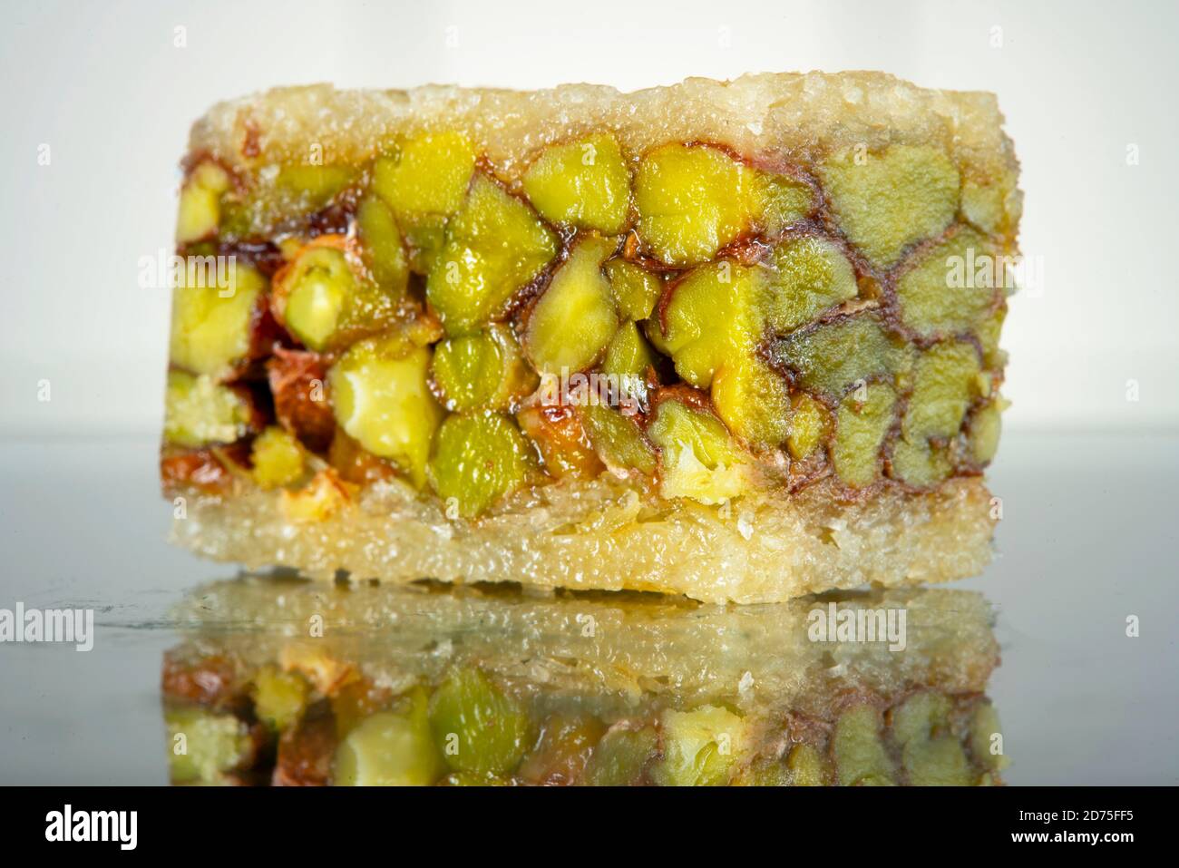 Syrische Baklava Desserts, Süßigkeiten, süßes Gebäck mit Mandeln, Pistazien  oder Nüssen, in der Regel mit Zuckersirup gebunden Stockfotografie - Alamy