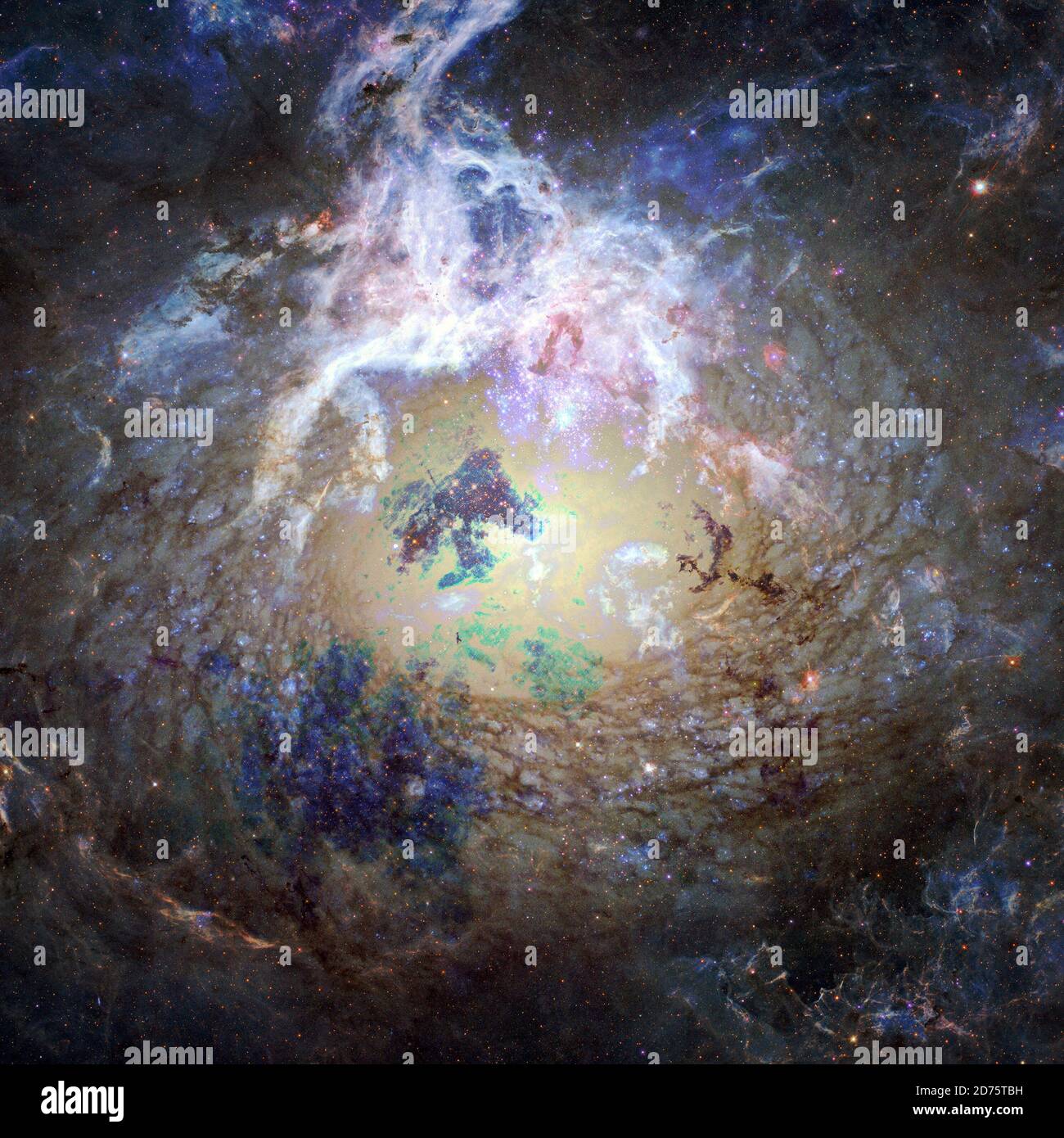 Tiefe Räume. Elemente dieses Bildes, die von der NASA bereitgestellt wurden. Stockfoto