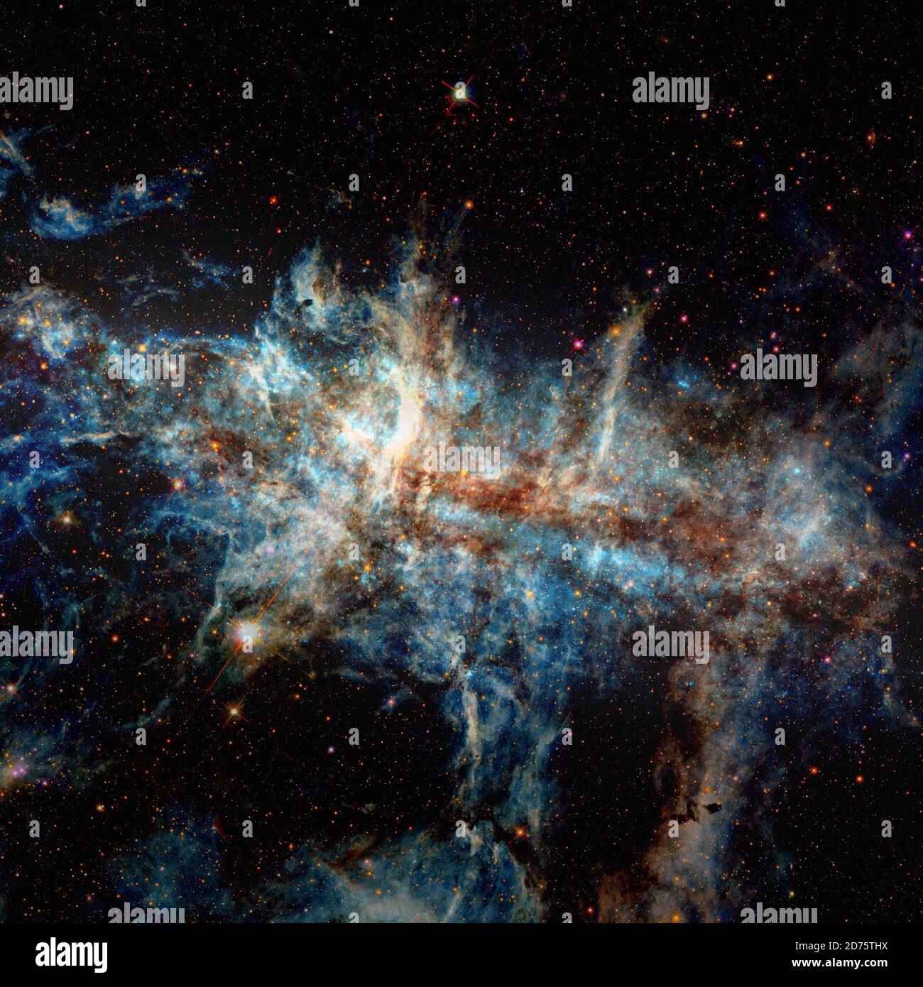 Galaxiensterne. Elemente dieses Bildes, die von der NASA eingerichtet wurden. Stockfoto