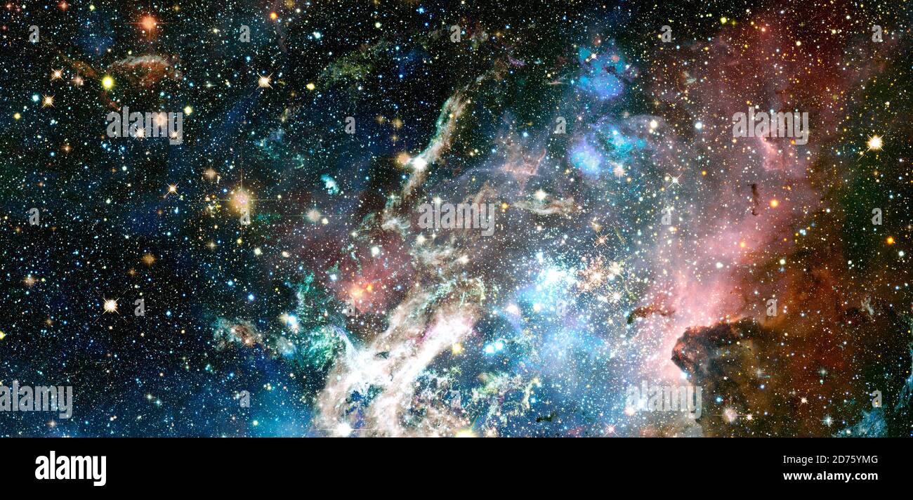 Galaxy-Cluster. Elemente dieses Bildes, die von der NASA eingerichtet wurden. Stockfoto
