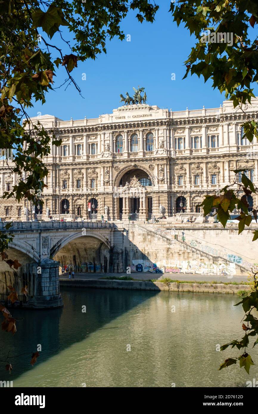 Corte suprema di cassazione (Oberste Kassationsgerichtshof), Palast der Justiz, Rom, Italien Stockfoto