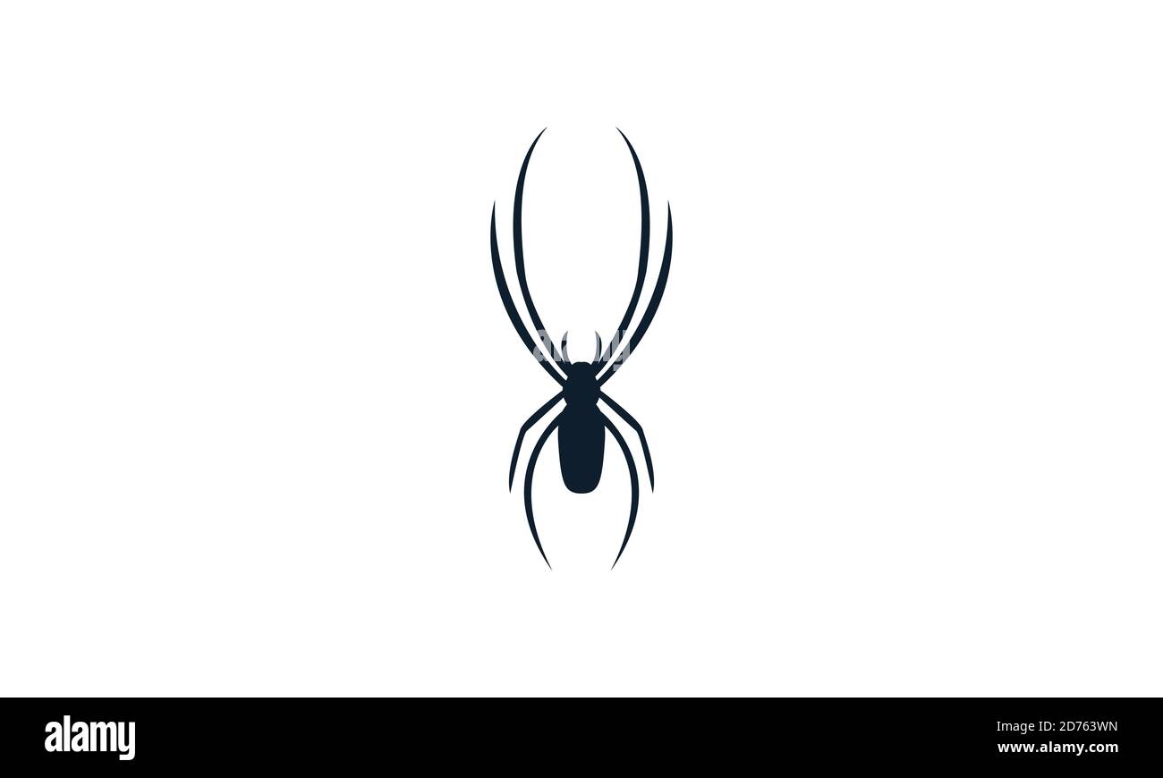 spider Silhouette moderne Form Logo Vektor Symbol Illustration Design Kunst Stock Vektor