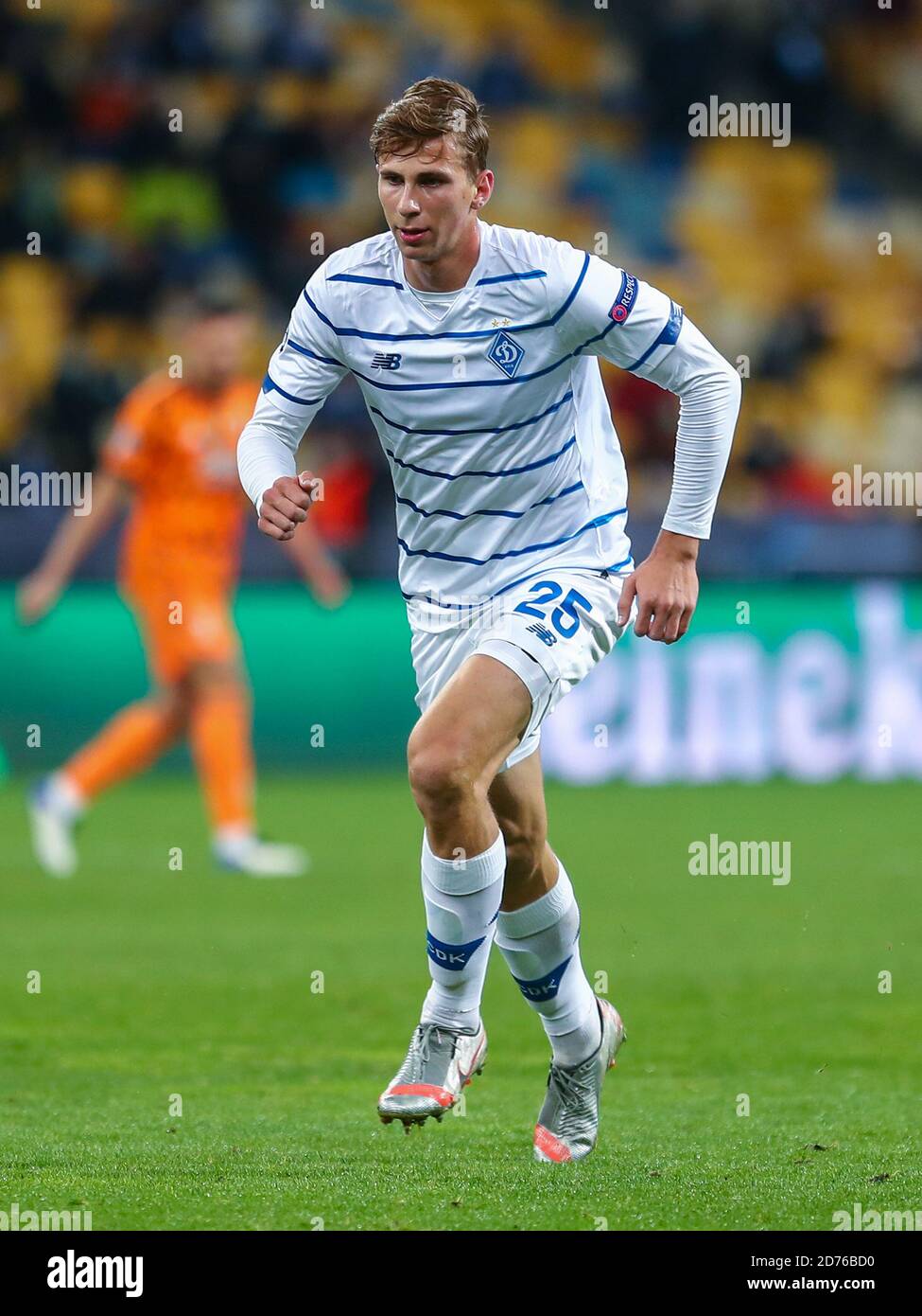 Llia Zabarnyi von Dinamo Kiew während der UEFA Champions League, Gruppenphase, Gruppe G Fußballspiel zwischen Dynamo Kiew und Juventus am 20. Oktober 20 Stockfoto