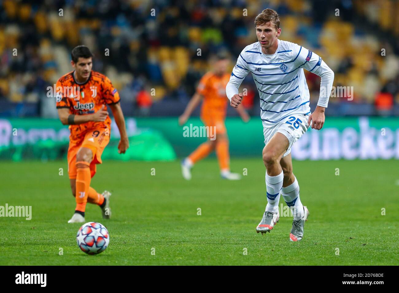 Llia Zabarnyi von Dinamo Kiew während der UEFA Champions League, Gruppenphase, Gruppe G Fußballspiel zwischen Dynamo Kiew und Juventus am 20. Oktober 20 Stockfoto