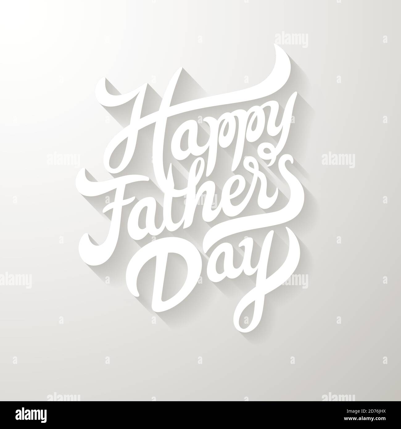 Happy Fathers Day Schriftzug Stock Vektor