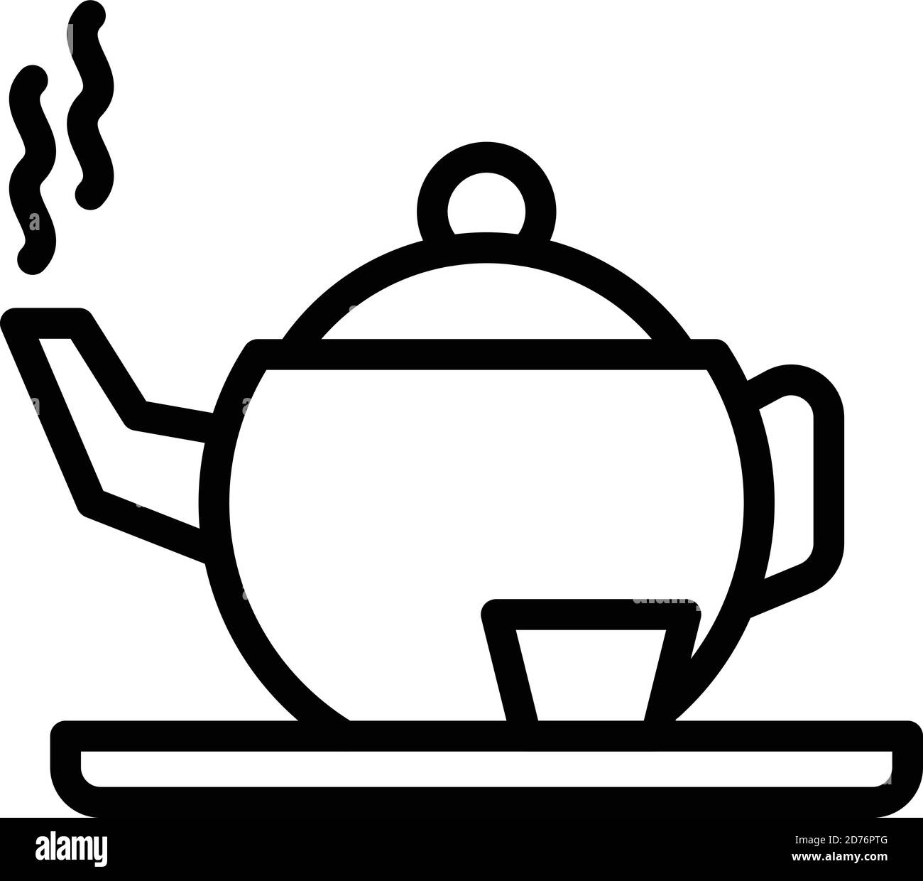 Symbol für Tee-Infusion. Umriss Tee Infusion Vektor-Symbol für Web-Design isoliert auf weißem Hintergrund Stock Vektor