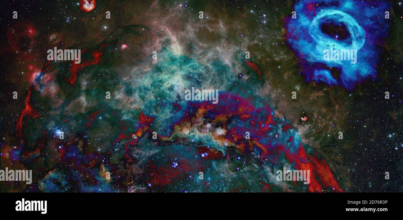 Tiefe Räume. Elemente dieses Bildes, die von der NASA bereitgestellt wurden. Stockfoto