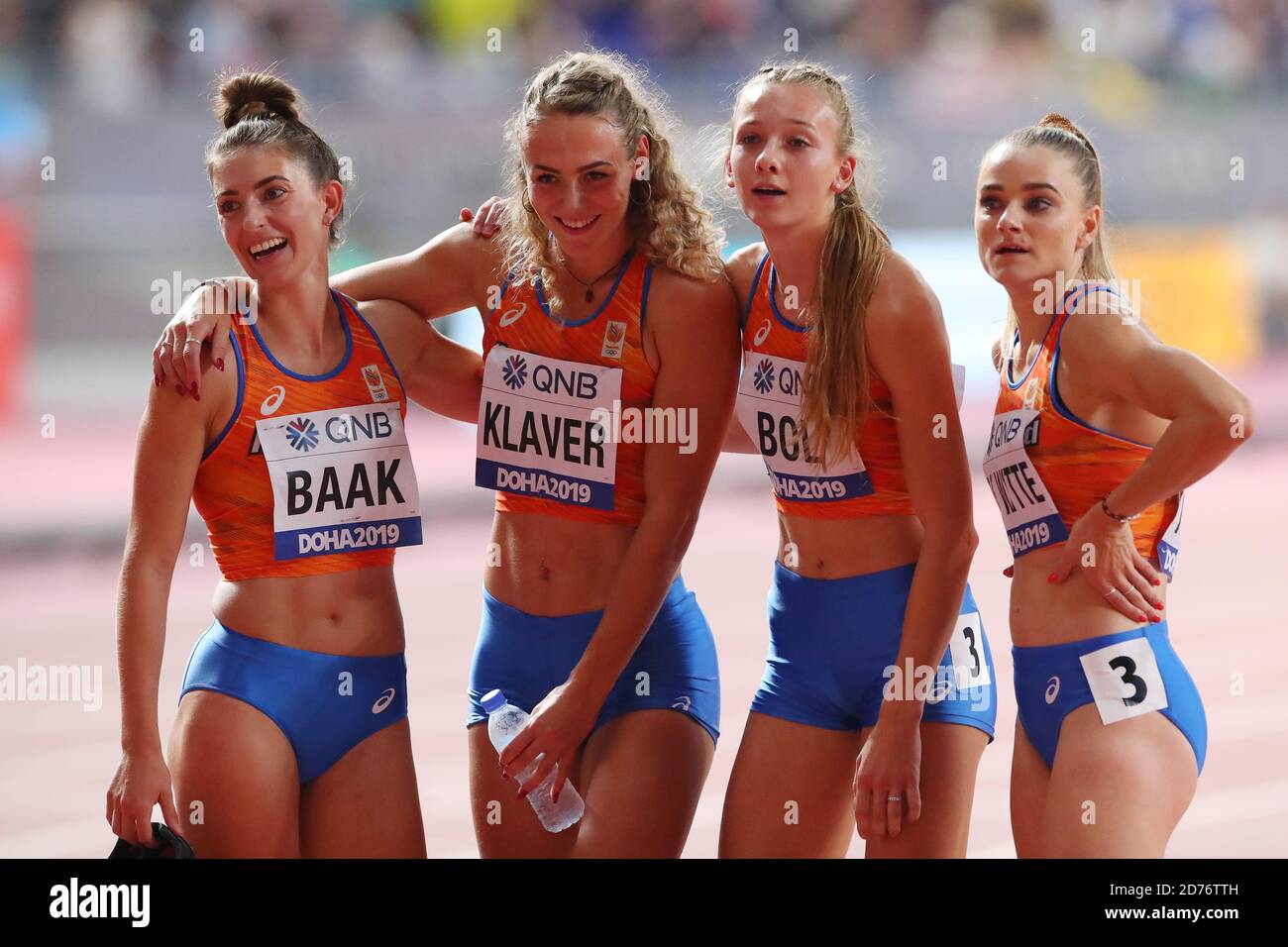 Doha Katar Okt 1 Femke Bol Der Niederlande In Den 400 M Hurde Konkurrierenden Heizt Am Tag 5 Der 17 Iaaf Leichtathletik Wm 2019 Kali Stockfotografie Alamy