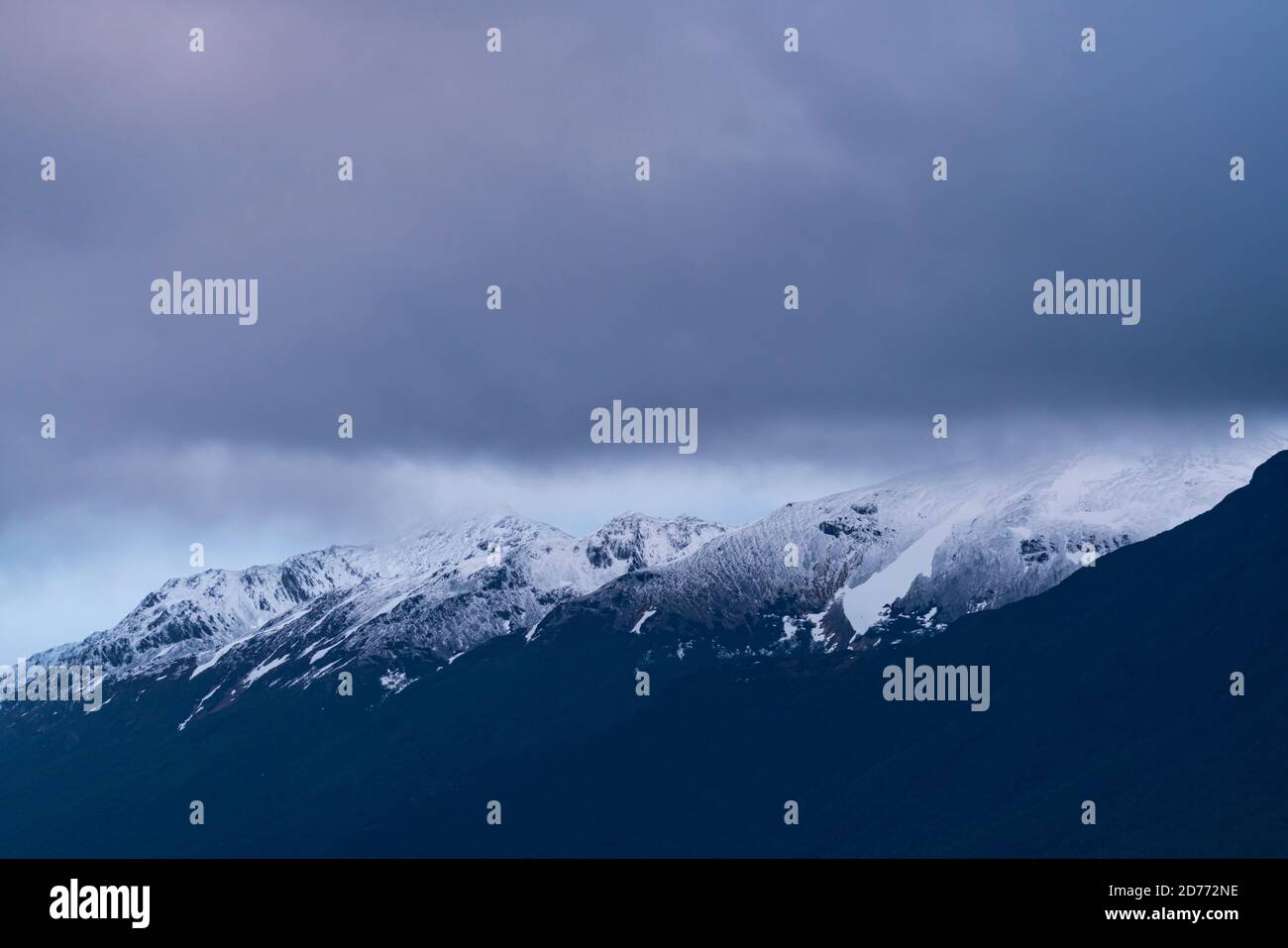 Darwin Mountain Range, Beagle Channel, Tierra del Fuego Archipel, Magallanes und chilenische Antarktis Region, Chile, Südamerika, Amerika Stockfoto