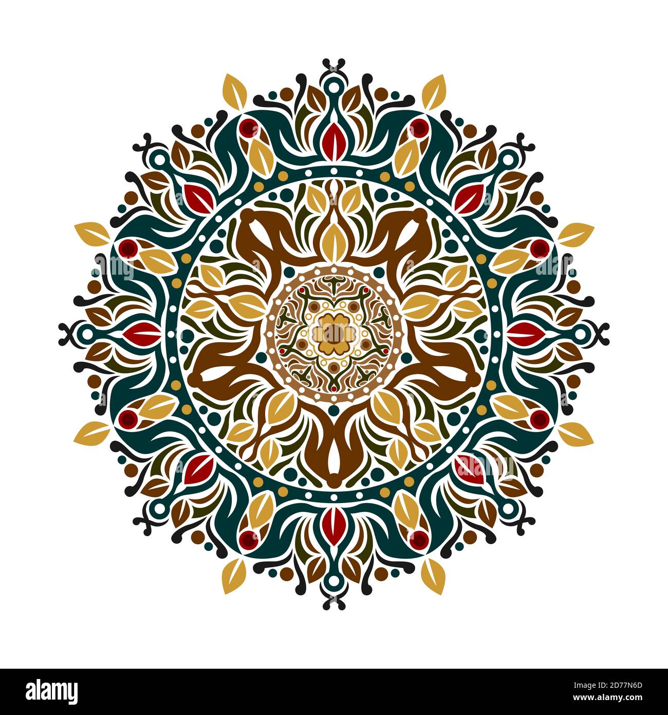 Dies ist ein Werk von Mandala Kunst in so viel Detail wie möglich gemacht und mit fariatic Farben kombiniert, um die maximale Form zu schaffen. Dateien im eps-Format Stockfoto