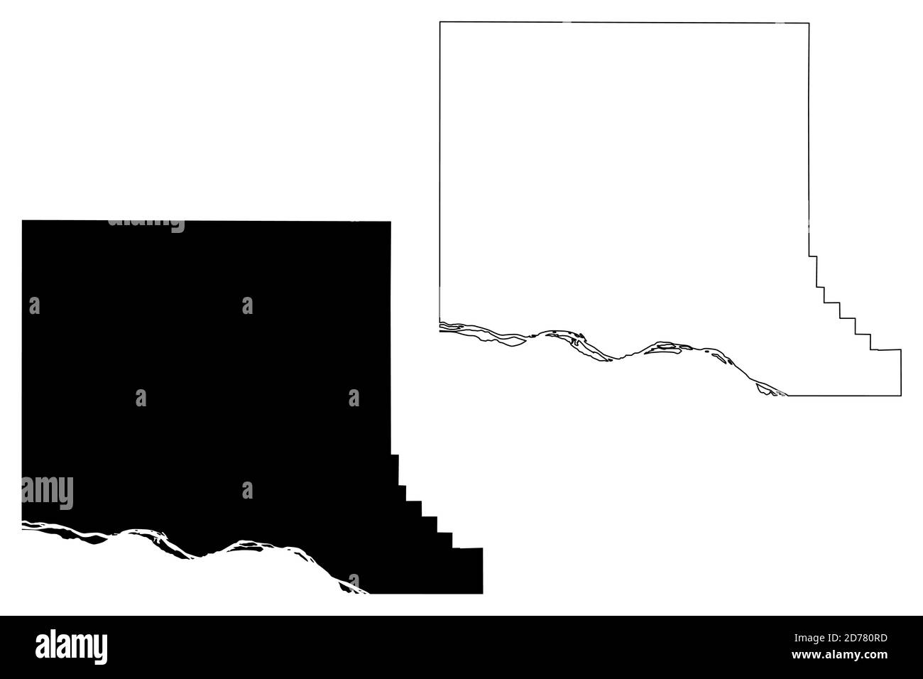 Dodge County, Nebraska (U.S. County, United States of America, USA, U.S., US) Karte Vektor Illustration, Scribble Skizze Dodge Karte Stock Vektor