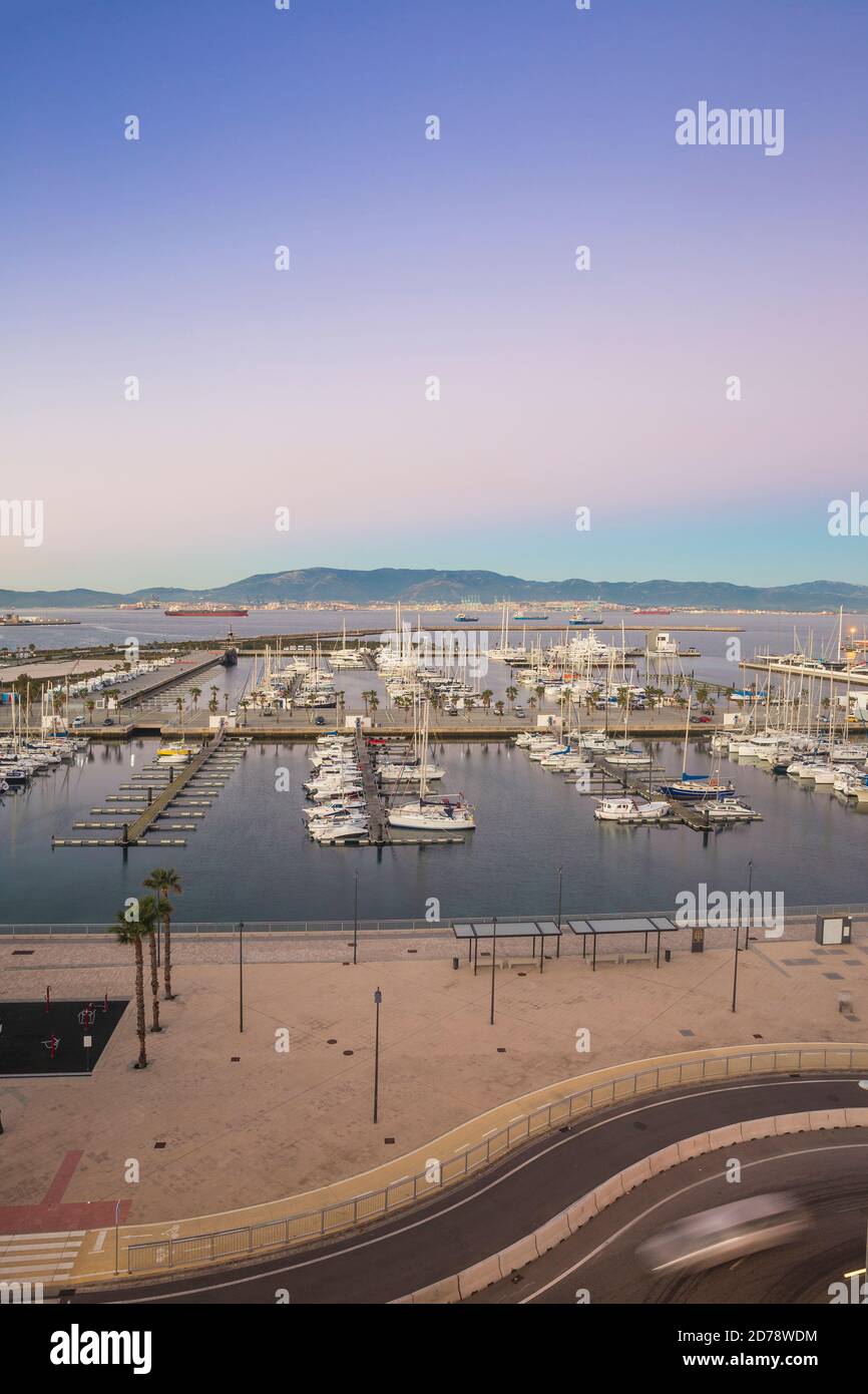 Spanien, La Linea, Marina Stockfoto