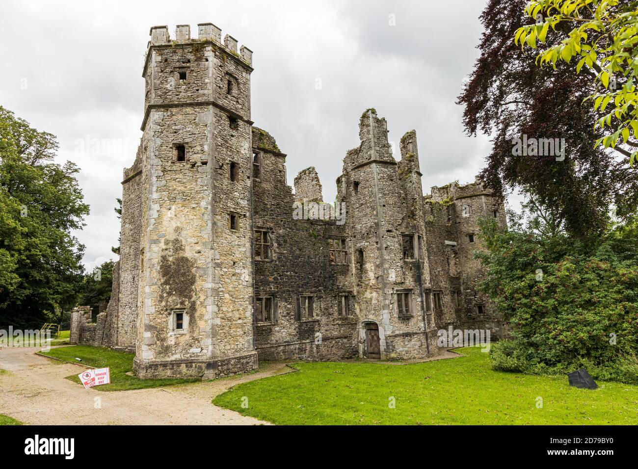 Ruinen der Burg in Mallow, County Cork, Irland Stockfoto